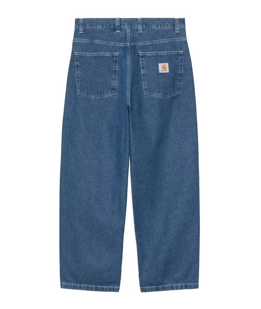 CARHARTT Синие хлопковые прямые джинсы, фото 2