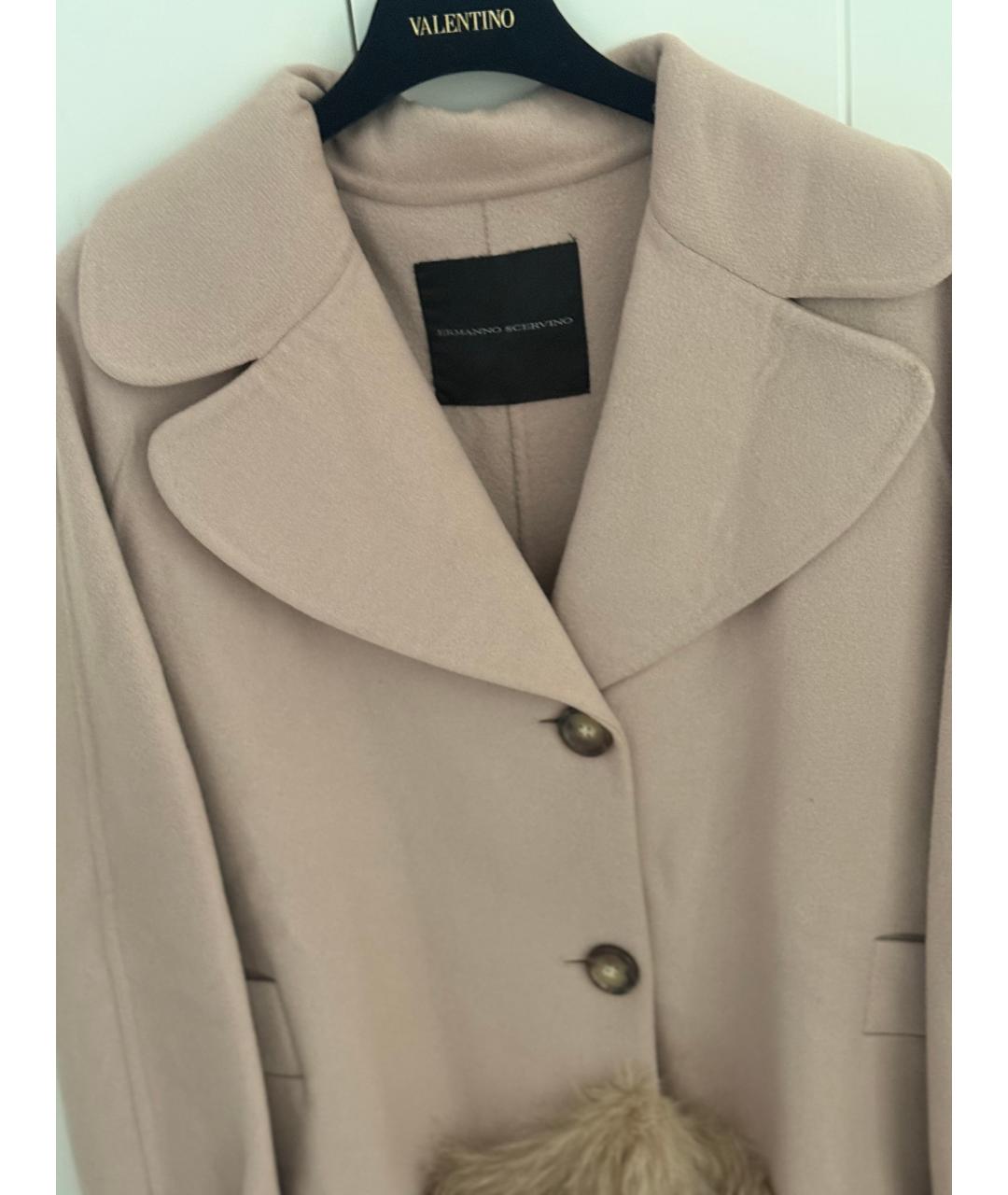 ERMANNO SCERVINO Бежевое пальто, фото 3