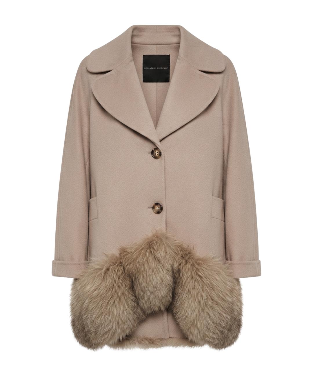 ERMANNO SCERVINO Бежевое пальто, фото 1