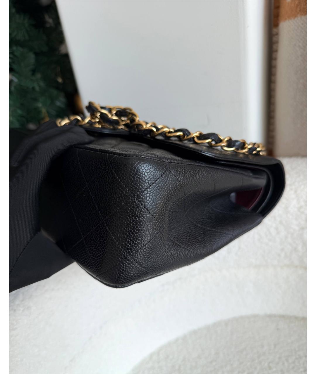 CHANEL Черная кожаная сумка через плечо, фото 8