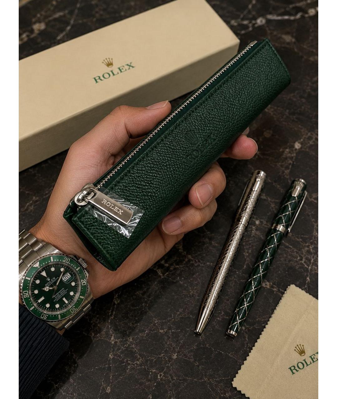 ROLEX Зеленая косметичка, фото 7