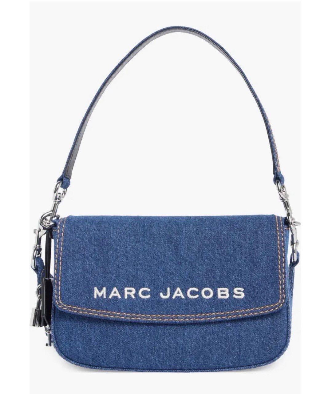 MARC JACOBS Синяя деним сумка с короткими ручками, фото 8