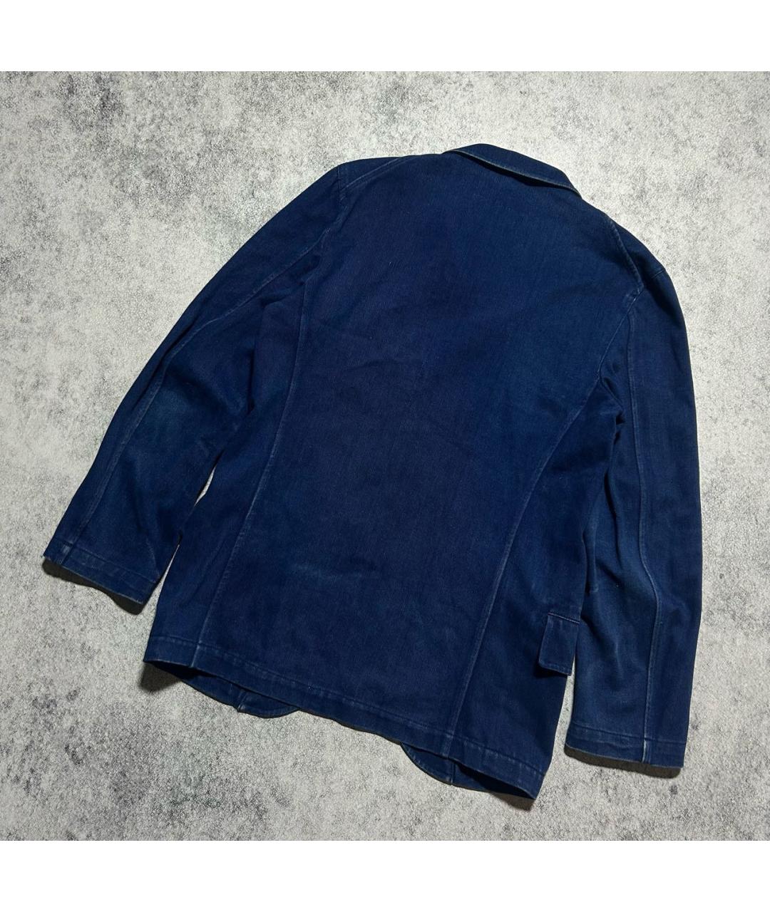 COMME DES GARÇONS SHIRT Синий хлопковый пиджак, фото 2