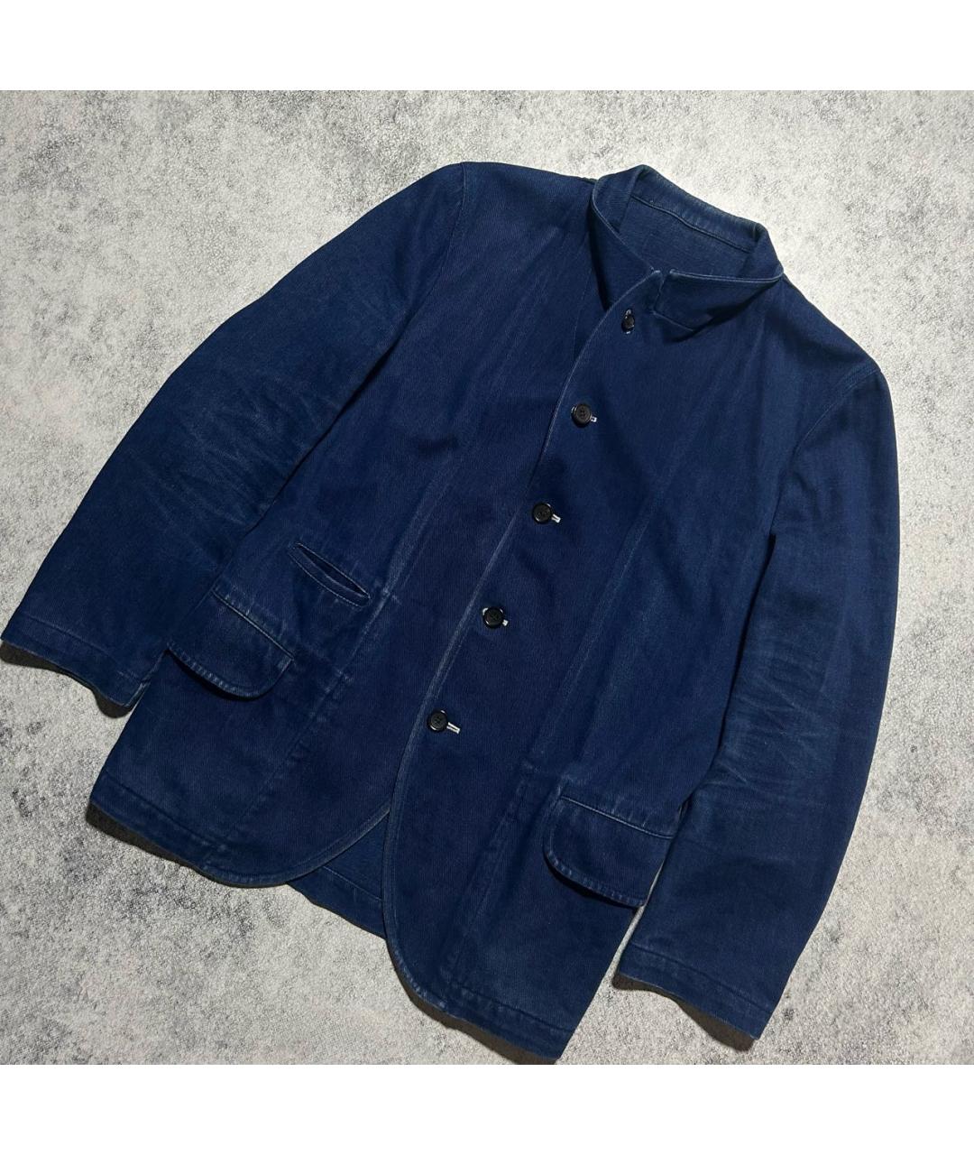 COMME DES GARÇONS SHIRT Синий хлопковый пиджак, фото 4