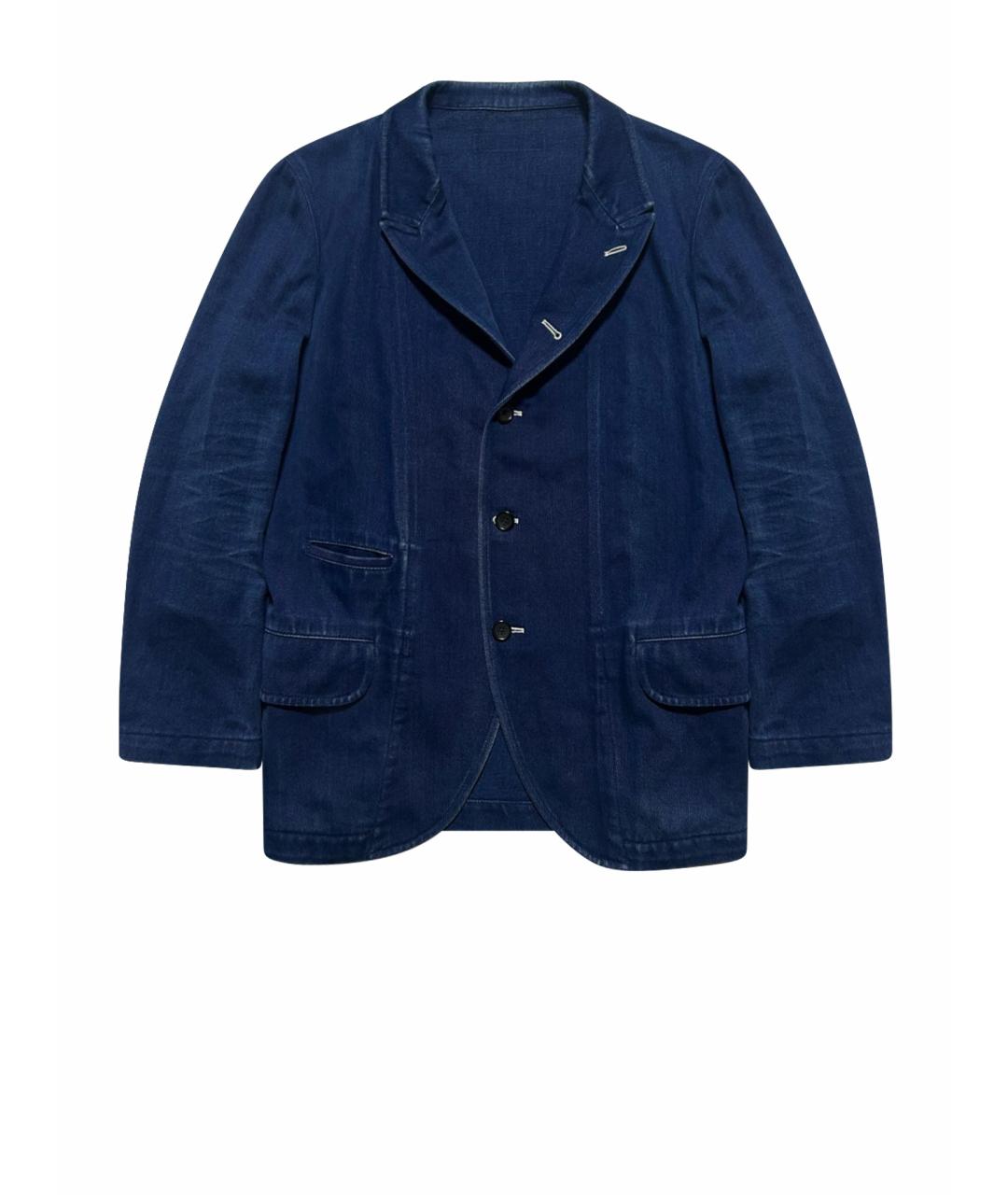 COMME DES GARÇONS SHIRT Синий хлопковый пиджак, фото 1