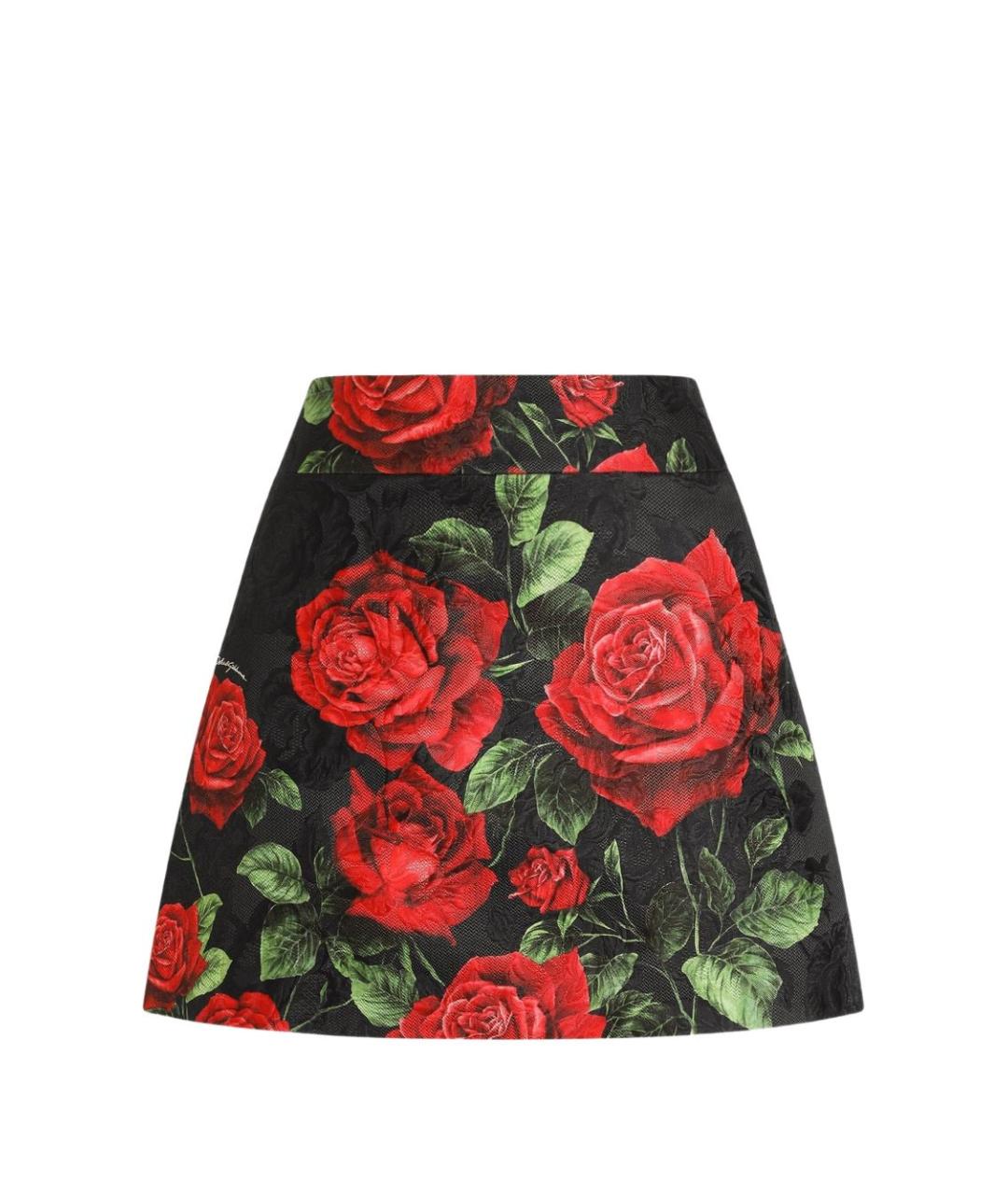 DOLCE&GABBANA Мульти хлопковая юбка миди, фото 1