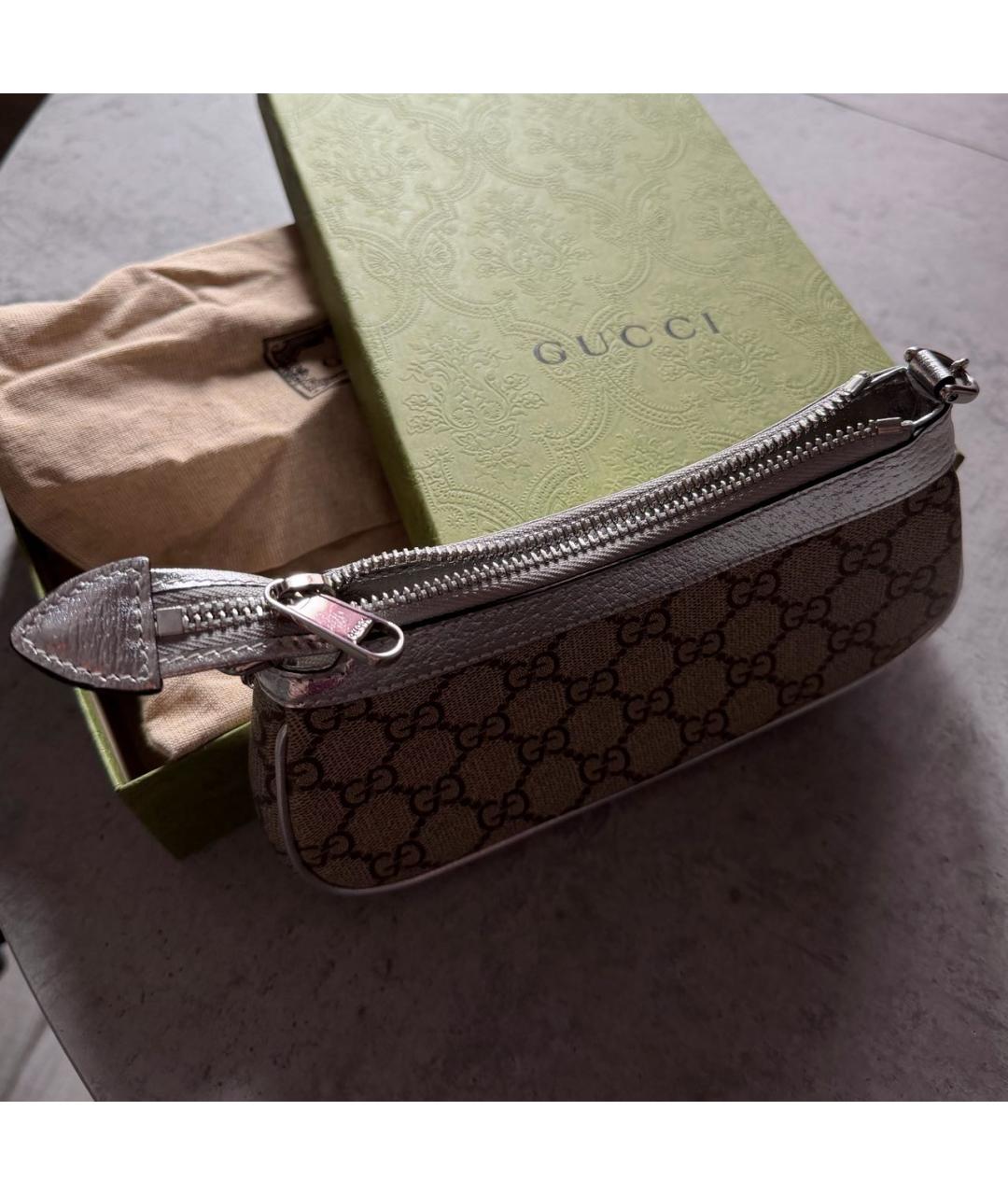 GUCCI Бежевая сумка с короткими ручками, фото 2