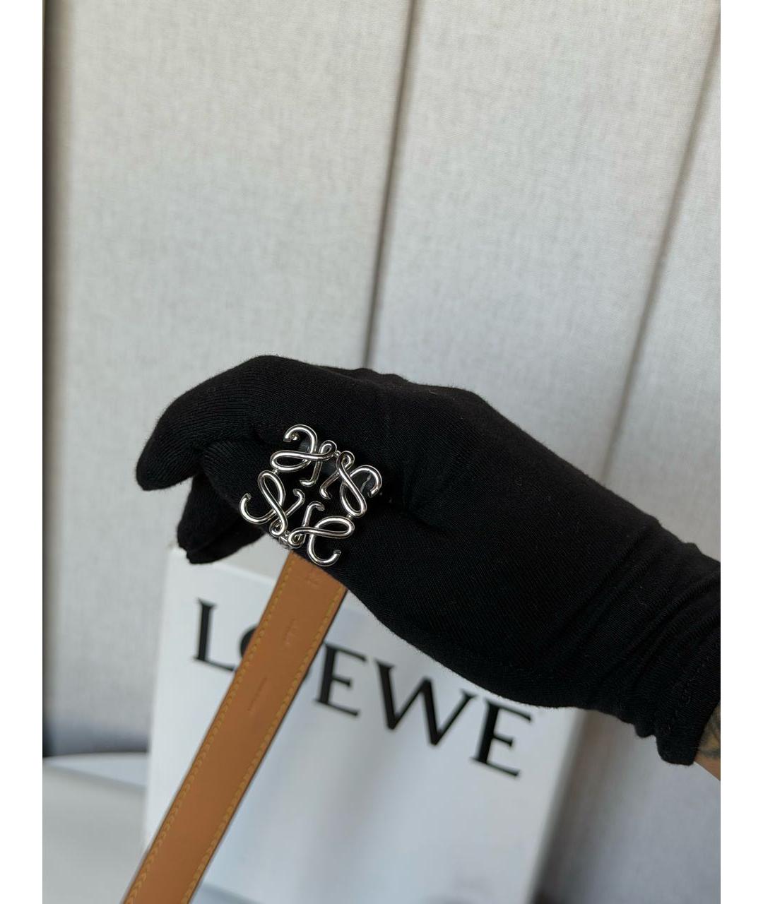 LOEWE Серый кожаный ремень, фото 3