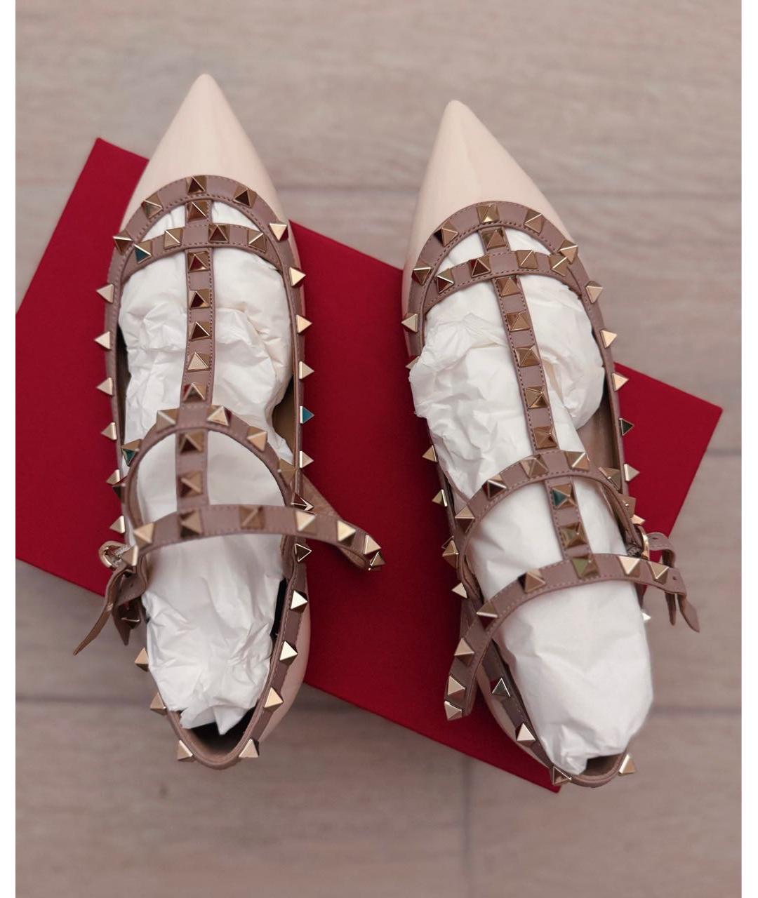 VALENTINO Белые балетки из лакированной кожи, фото 3