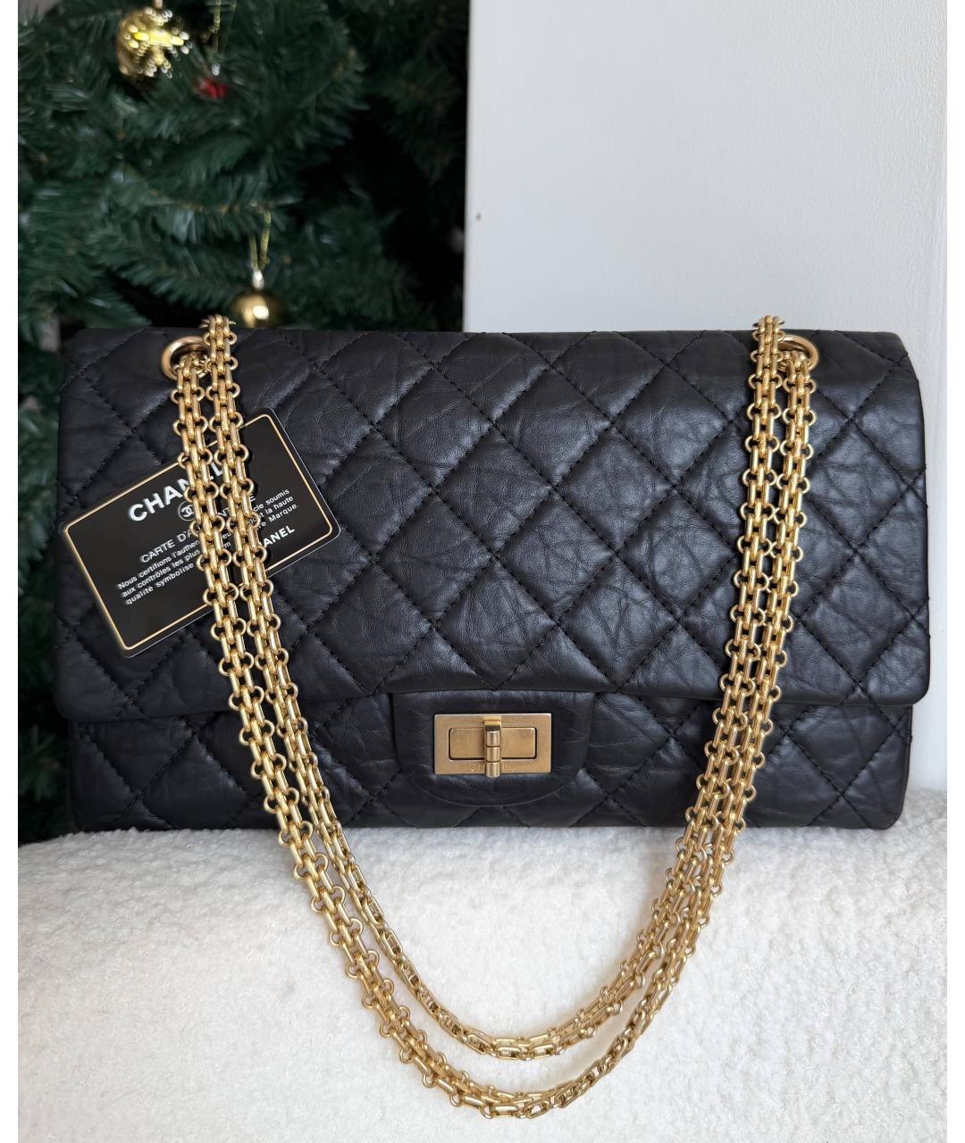 CHANEL Черная кожаная сумка через плечо, фото 10