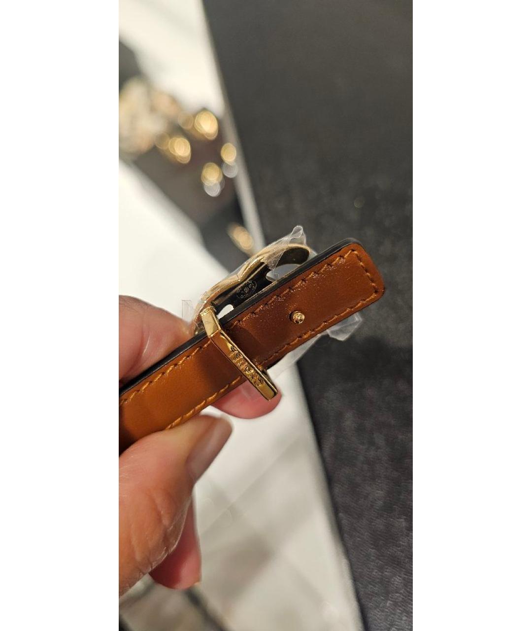 CHANEL Черный кожаный ремень, фото 4