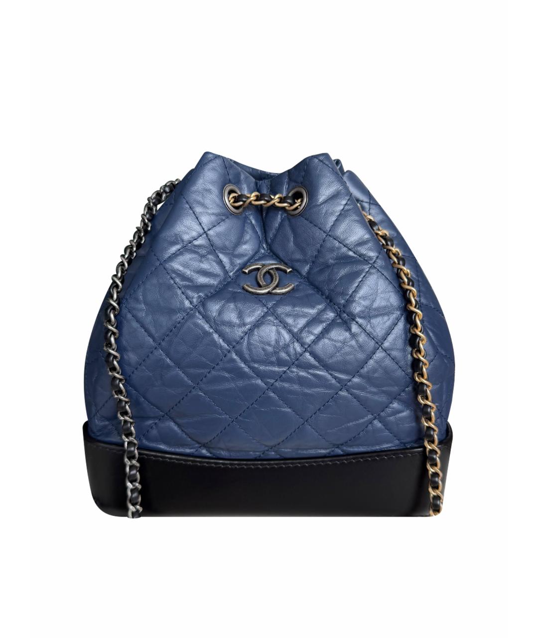 CHANEL Синяя кожаная сумка тоут, фото 1