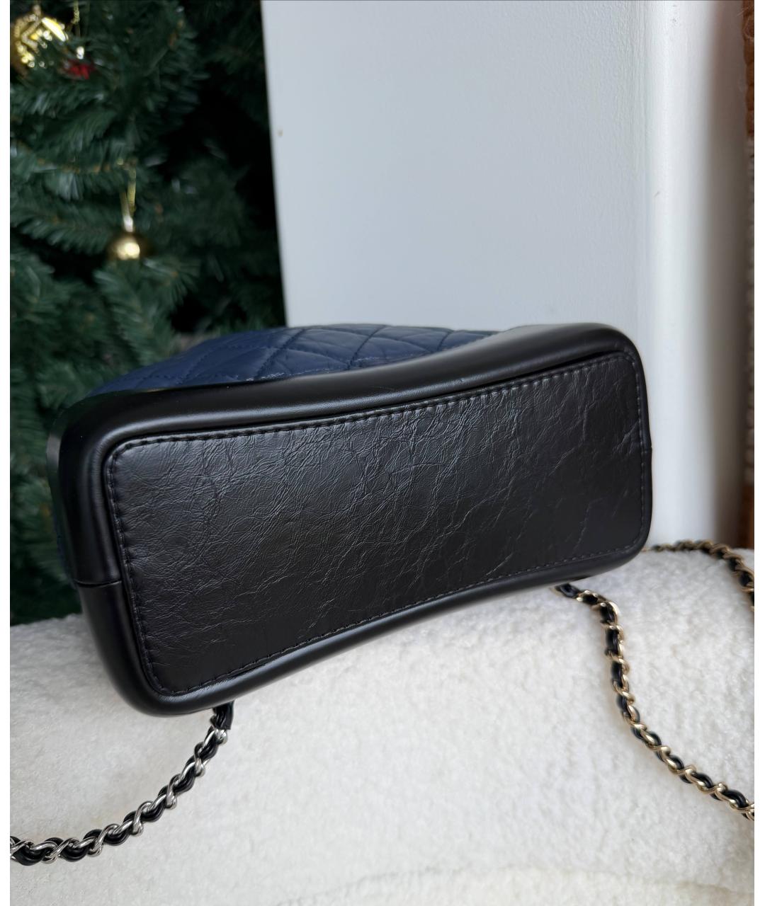 CHANEL Синяя кожаная сумка тоут, фото 5