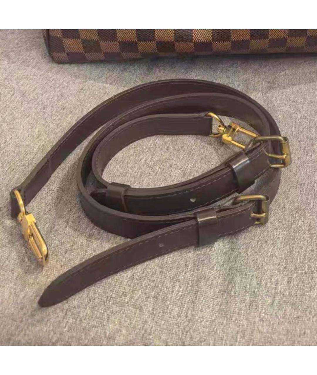 LOUIS VUITTON Коричневая сумка с короткими ручками из канвы, фото 4