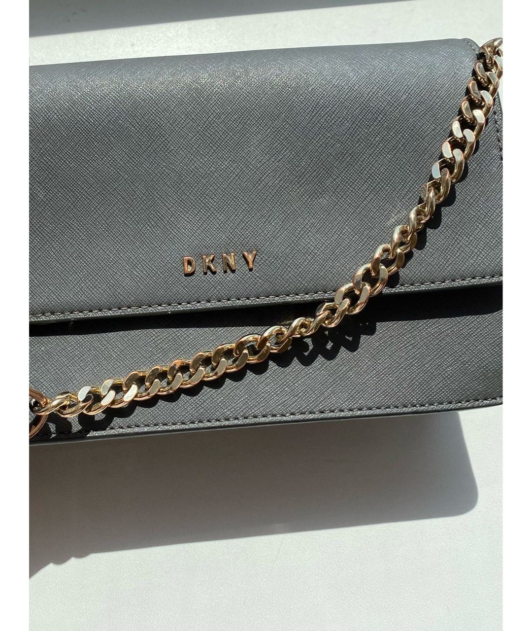 DKNY Антрацитовая сумка тоут из искусственной кожи, фото 3