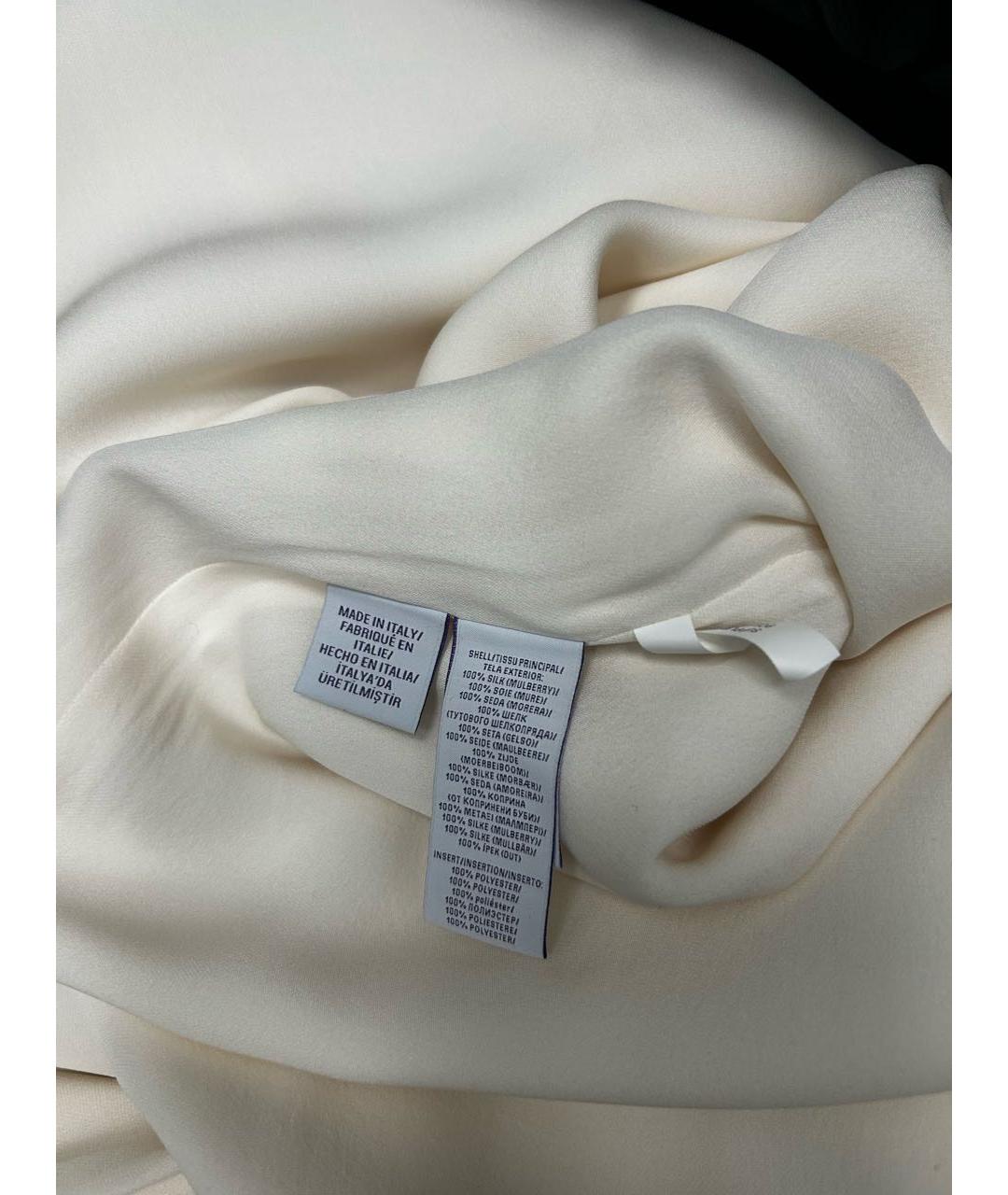 RALPH LAUREN Белый шелковый комбинезон, фото 4