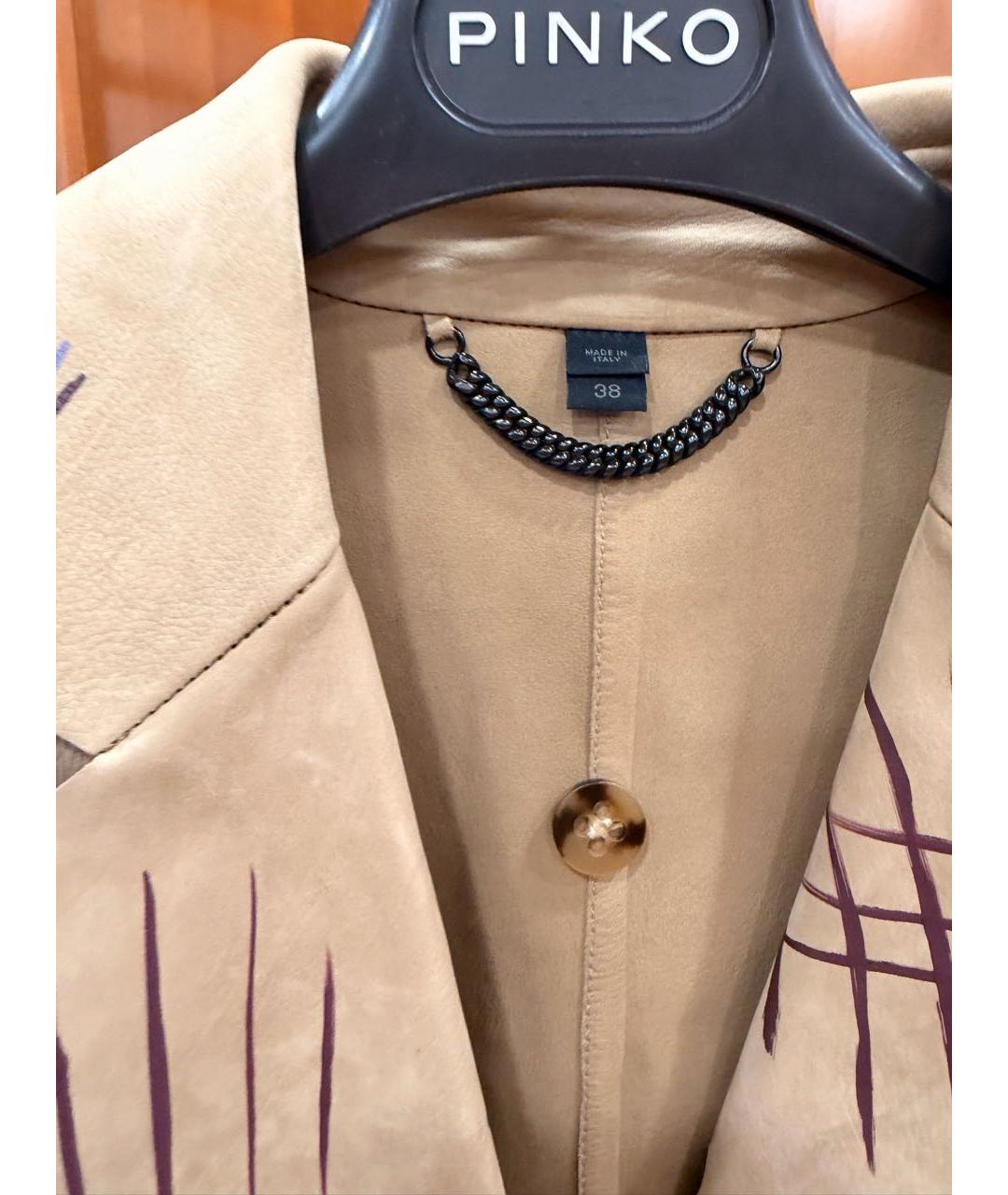 BURBERRY Мульти кожаное пальто, фото 4
