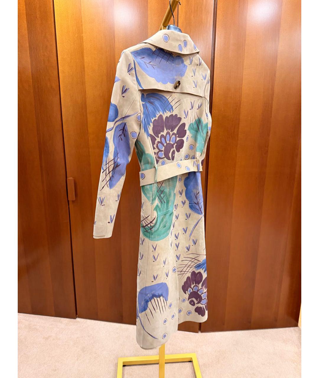 BURBERRY Мульти кожаное пальто, фото 2