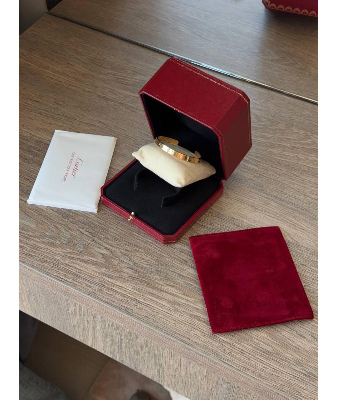 CARTIER Золотой браслет из желтого золота, фото 3