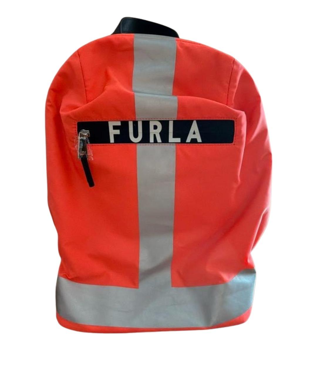 FURLA Оранжевый нейлоновый рюкзак, фото 1
