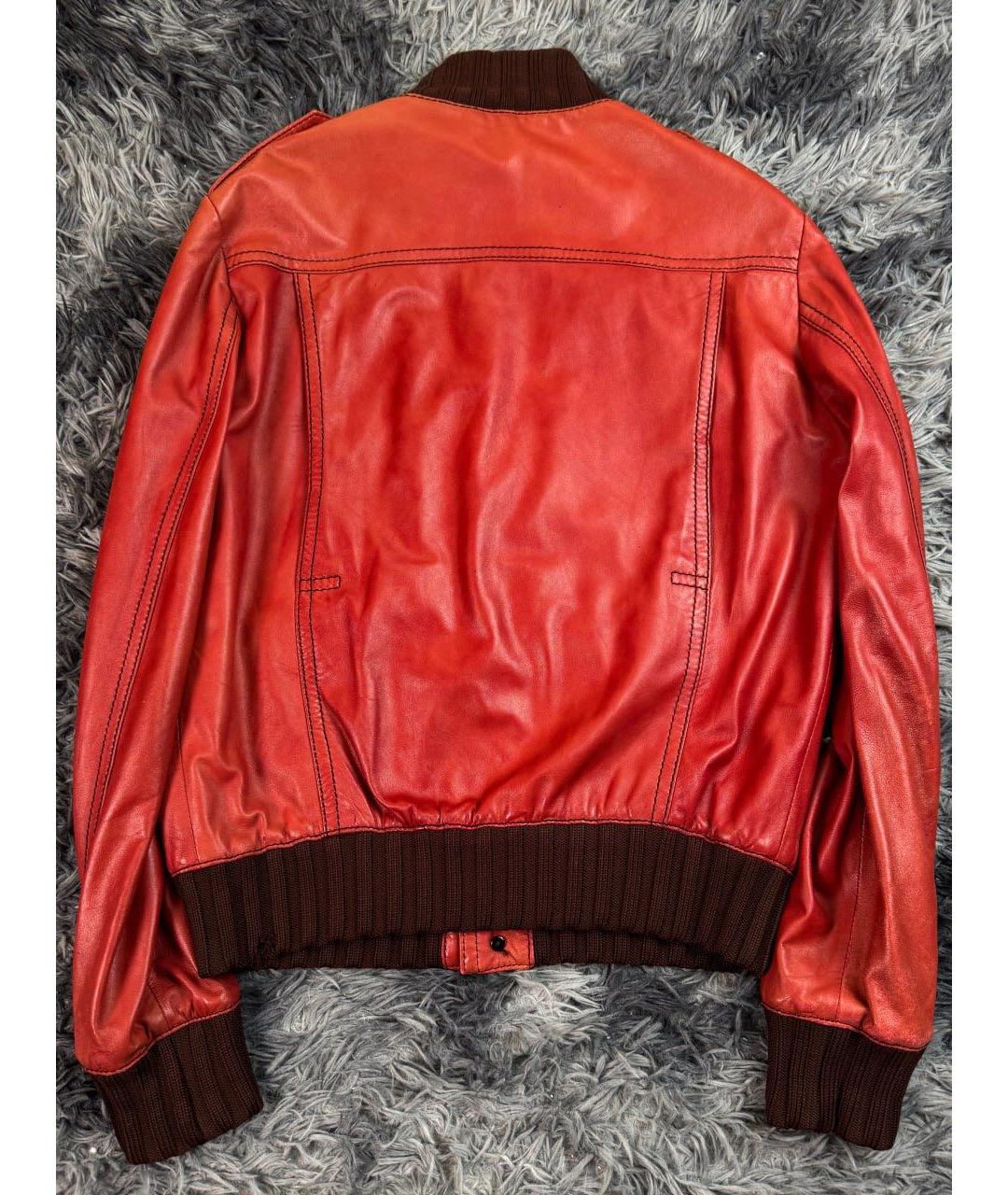 GUCCI Красная кожаная куртка, фото 2