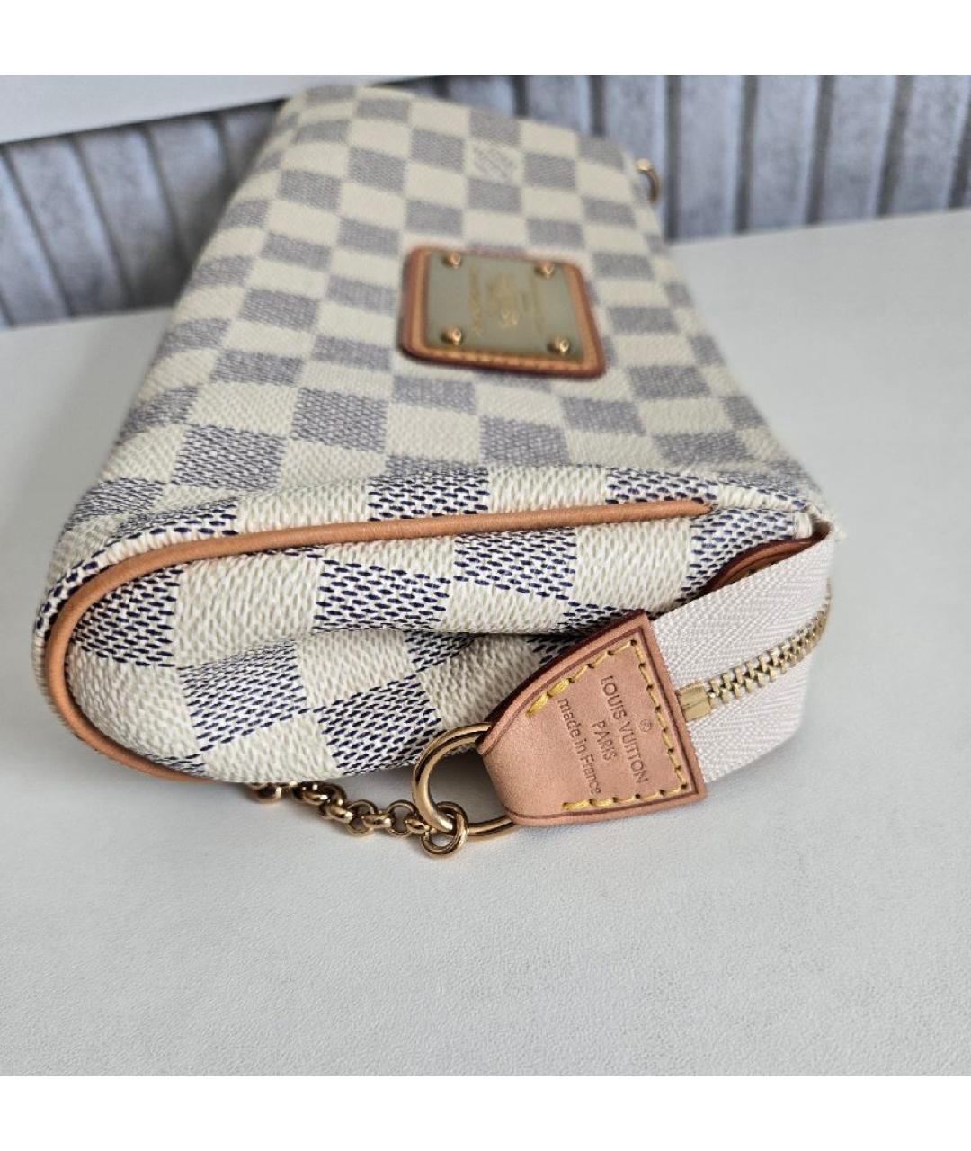 LOUIS VUITTON Белая сумка через плечо из канвы, фото 2