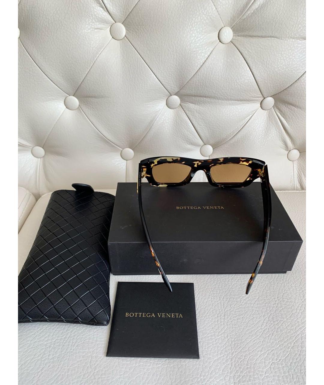 BOTTEGA VENETA Золотые солнцезащитные очки, фото 3