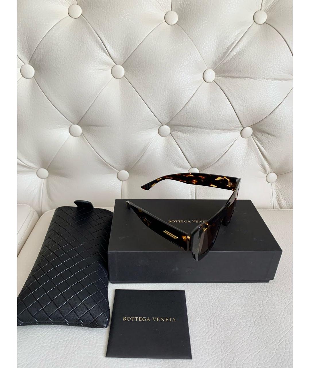 BOTTEGA VENETA Золотые солнцезащитные очки, фото 5
