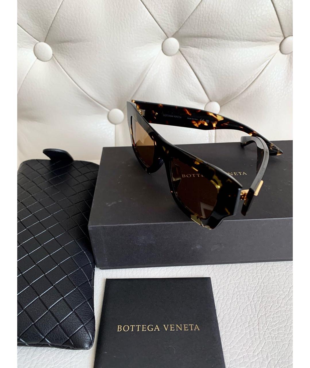 BOTTEGA VENETA Золотые солнцезащитные очки, фото 2
