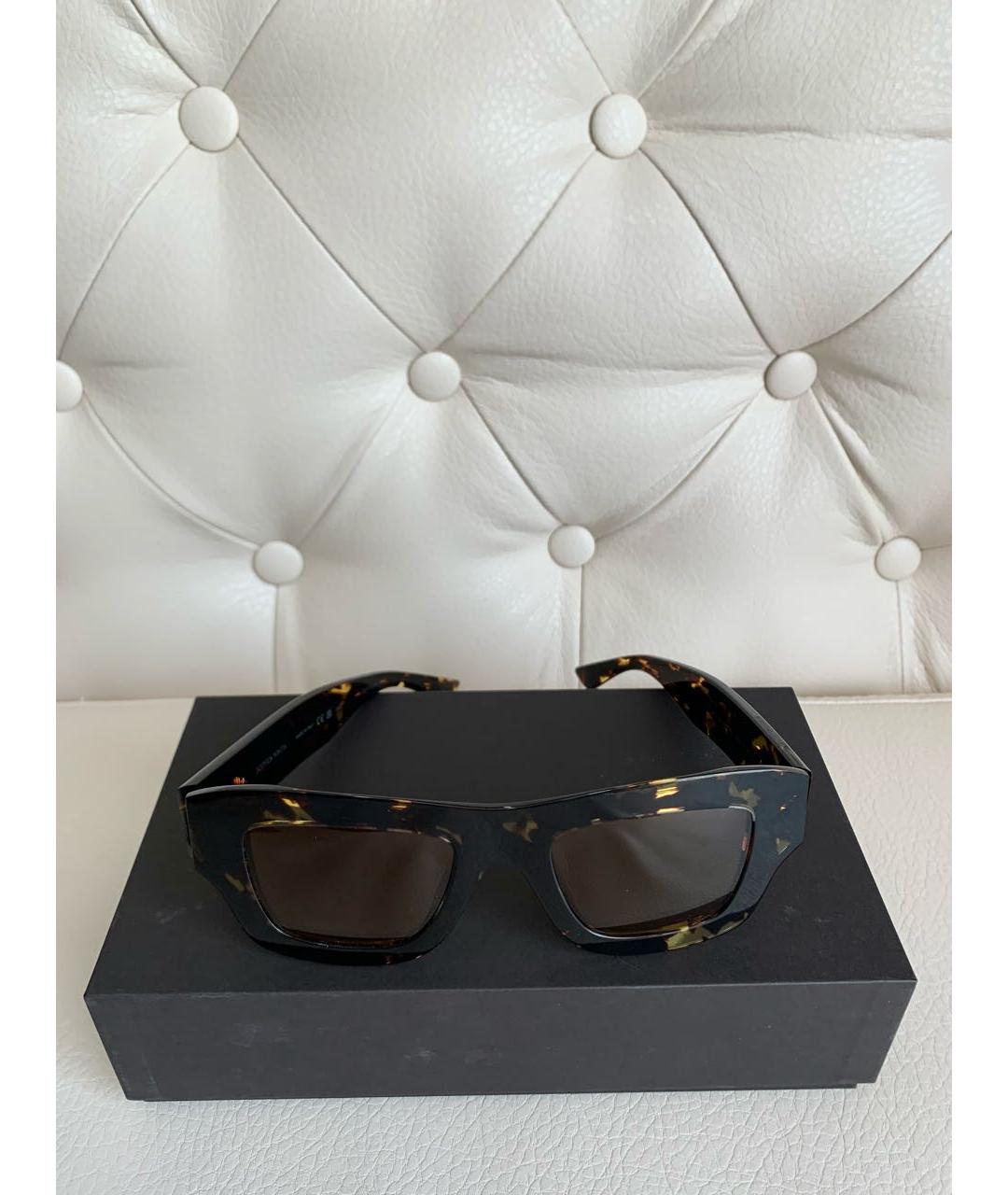BOTTEGA VENETA Золотые солнцезащитные очки, фото 6