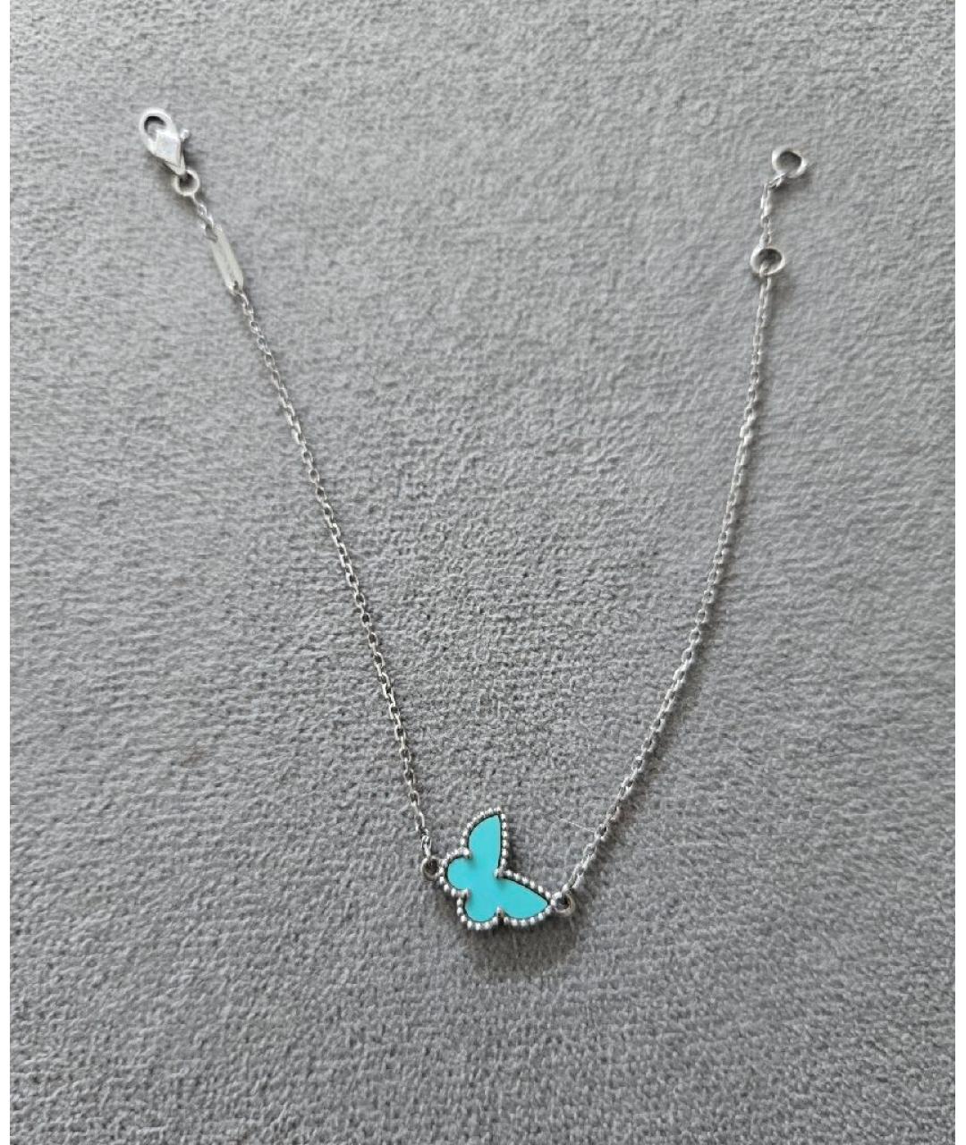 VAN CLEEF & ARPELS Бирюзовый браслет из белого золота, фото 2