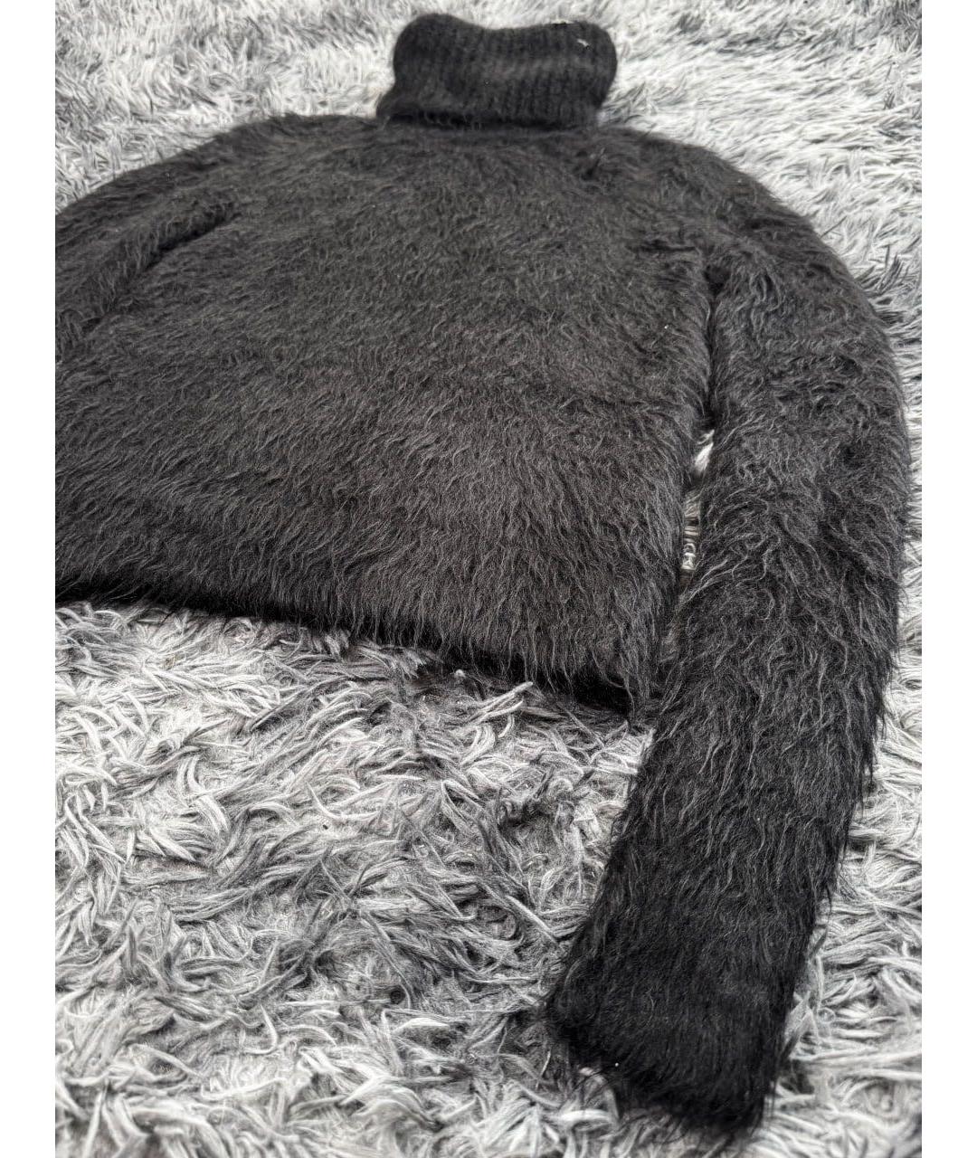 SAINT LAURENT Черная шерстяная водолазка, фото 6