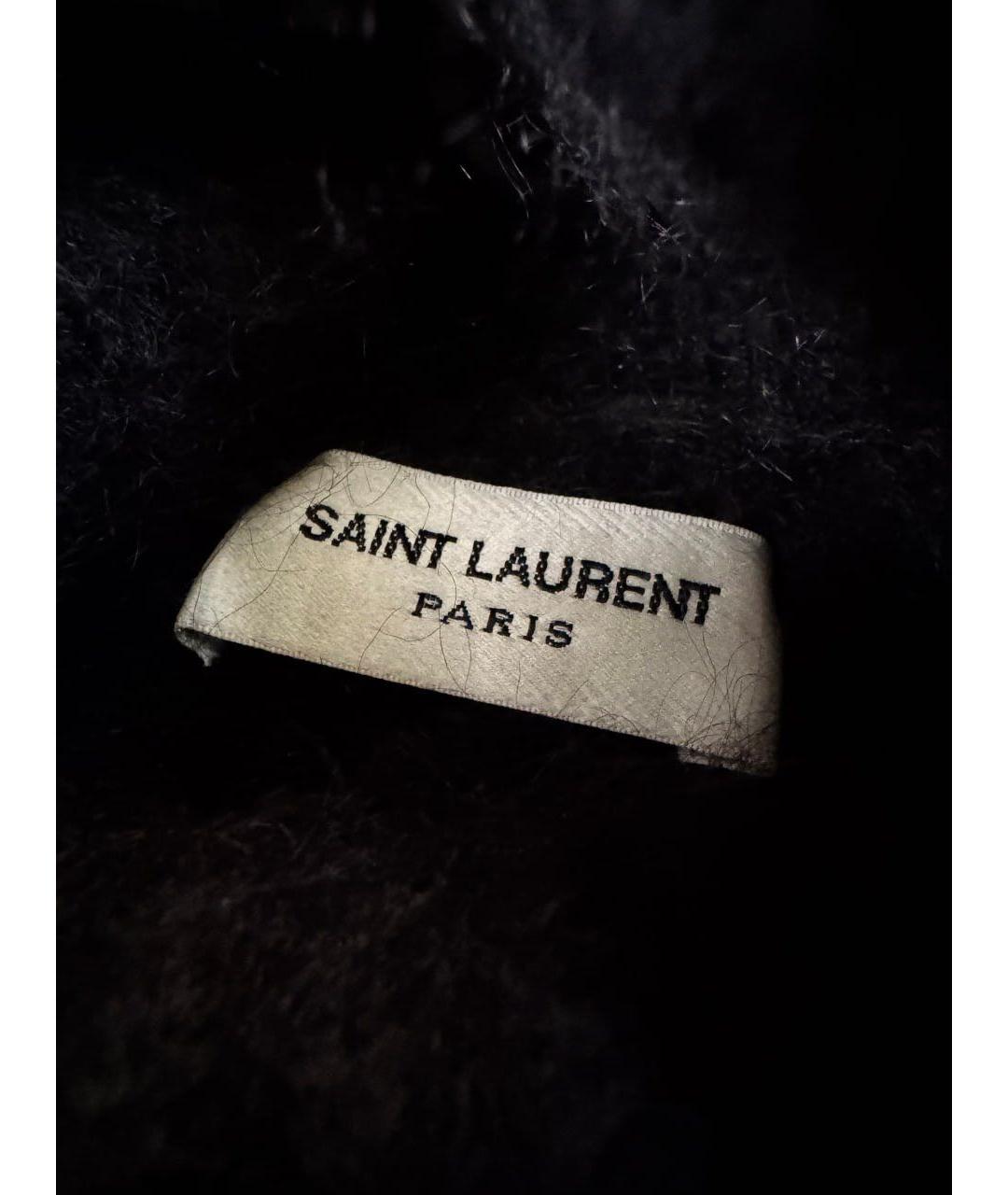 SAINT LAURENT Черная шерстяная водолазка, фото 7
