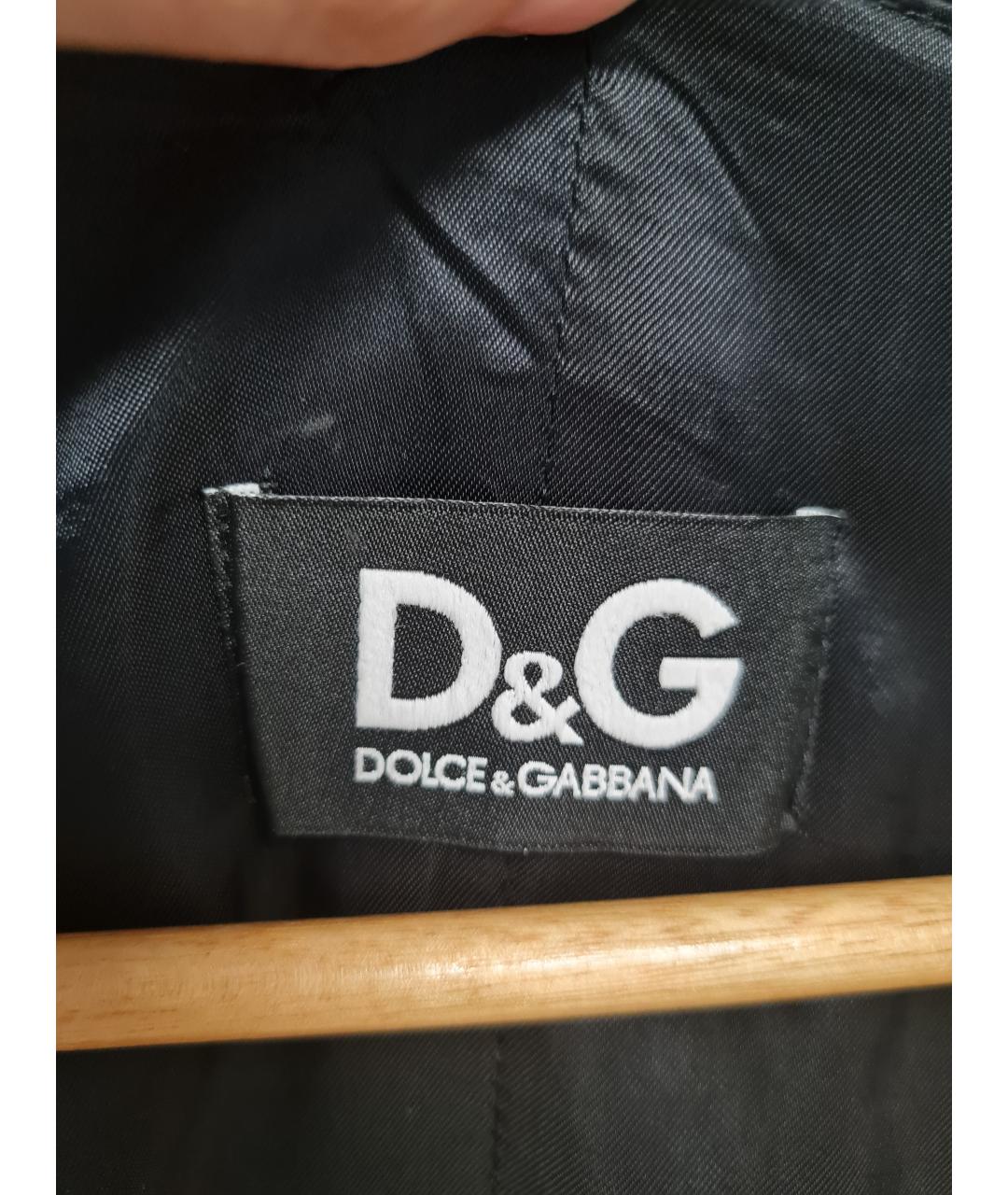 DOLCE&GABBANA Черный классический костюм, фото 3