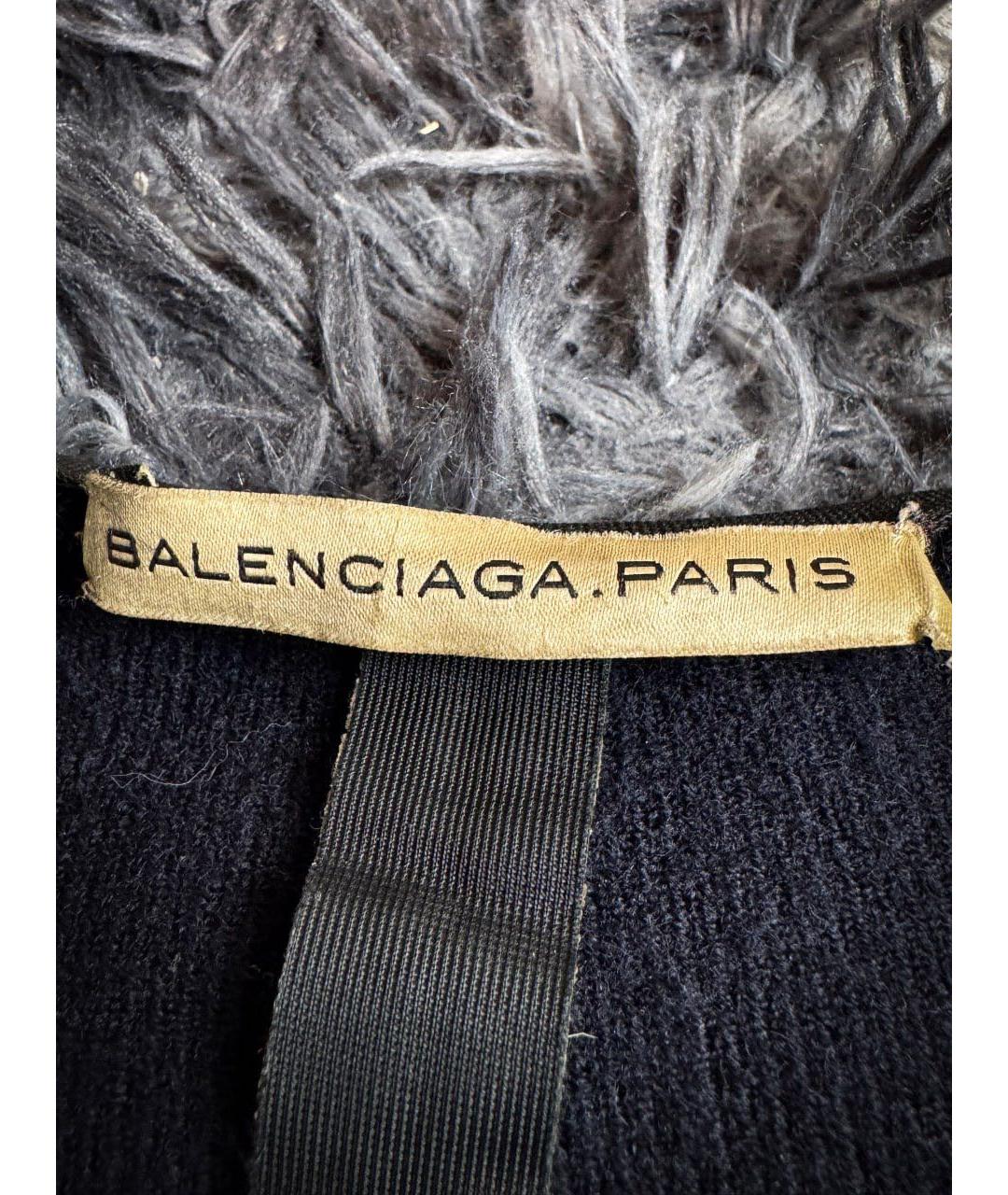 BALENCIAGA Черное шерстяное пальто, фото 6