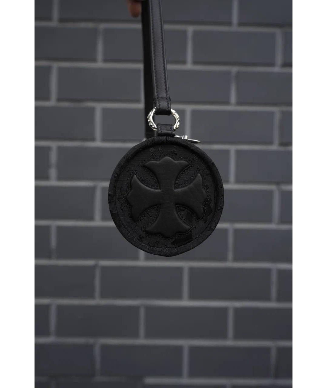 CHROME HEARTS Черная нейлоновая сумка с короткими ручками, фото 4