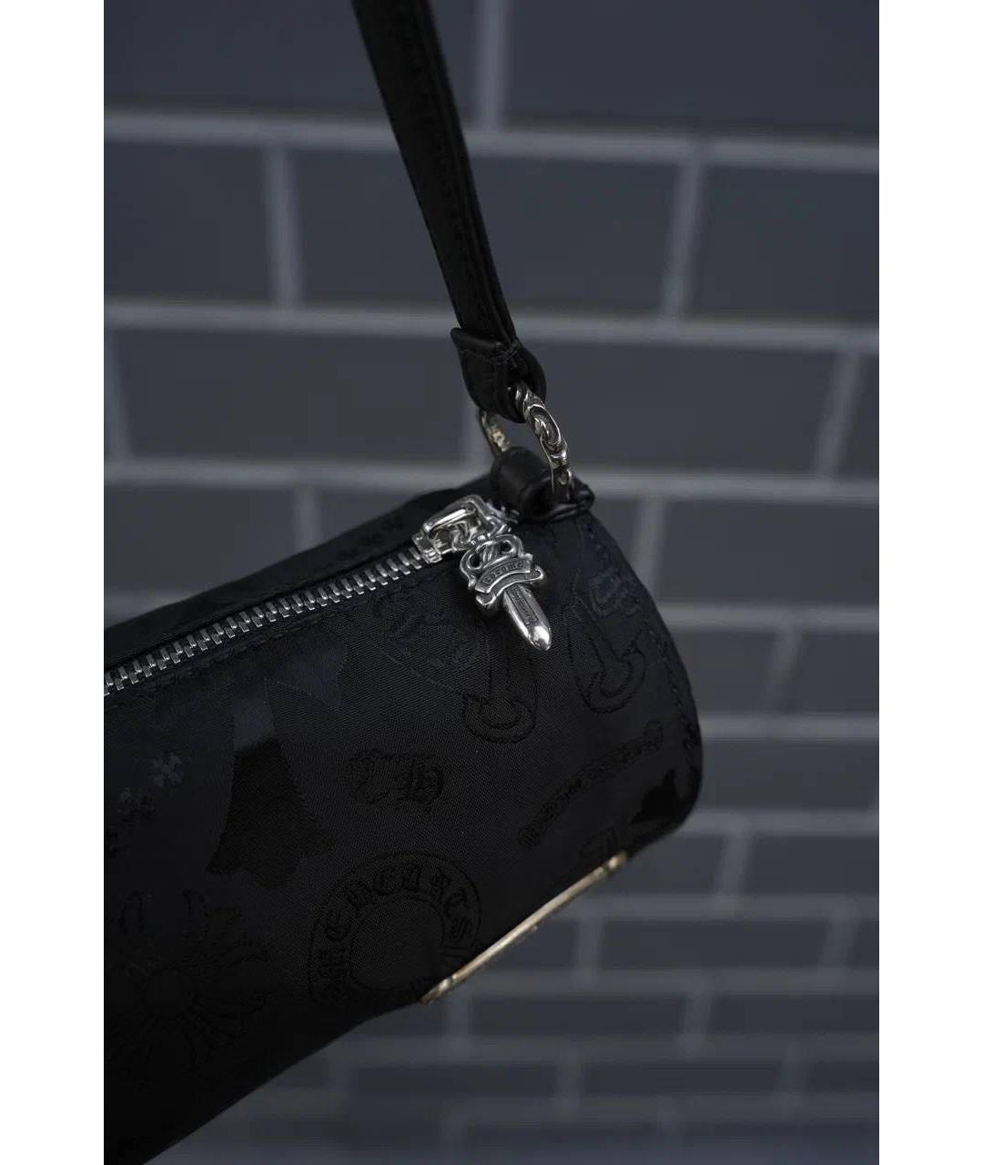 CHROME HEARTS Черная нейлоновая сумка с короткими ручками, фото 5