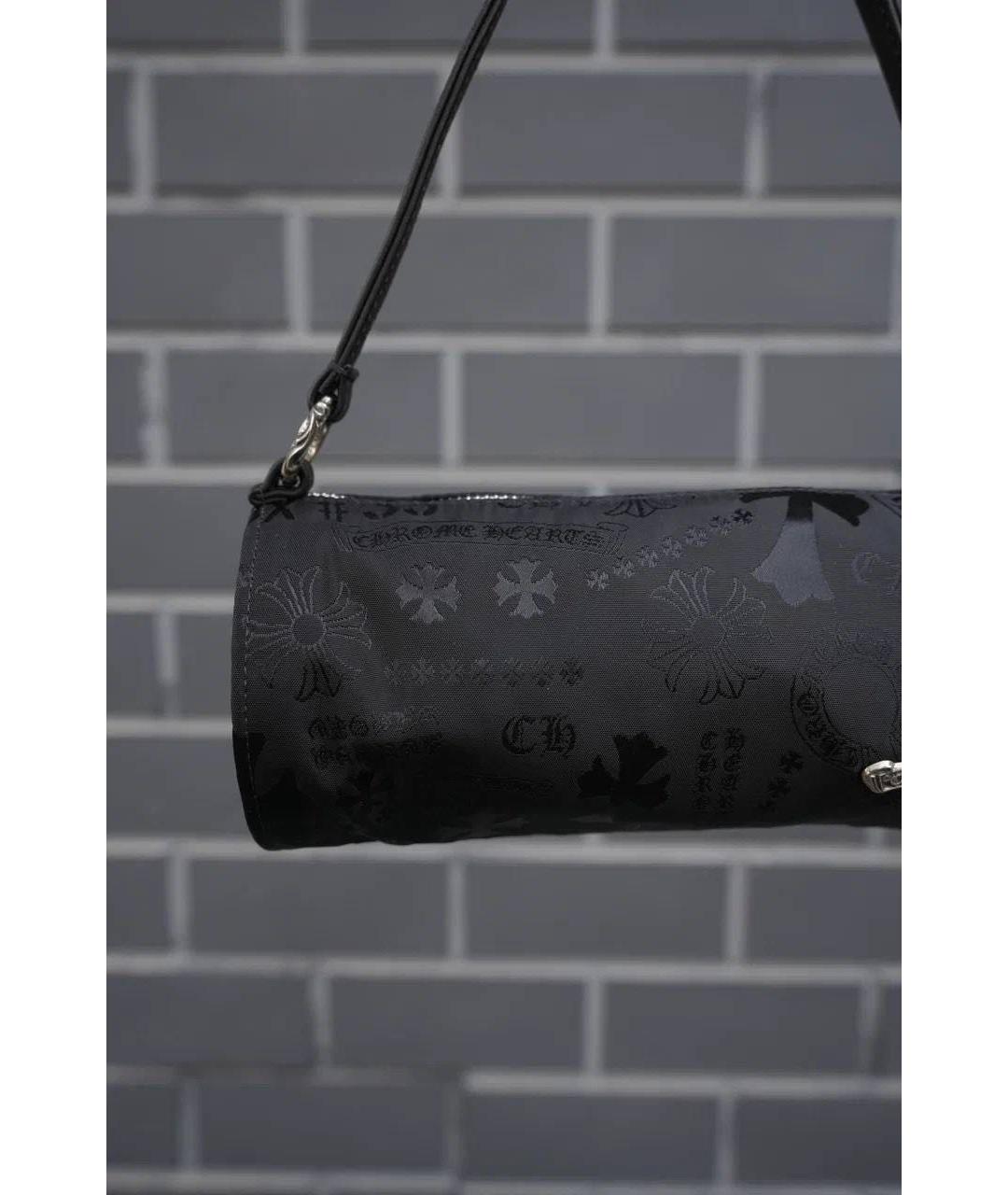 CHROME HEARTS Черная нейлоновая сумка с короткими ручками, фото 3