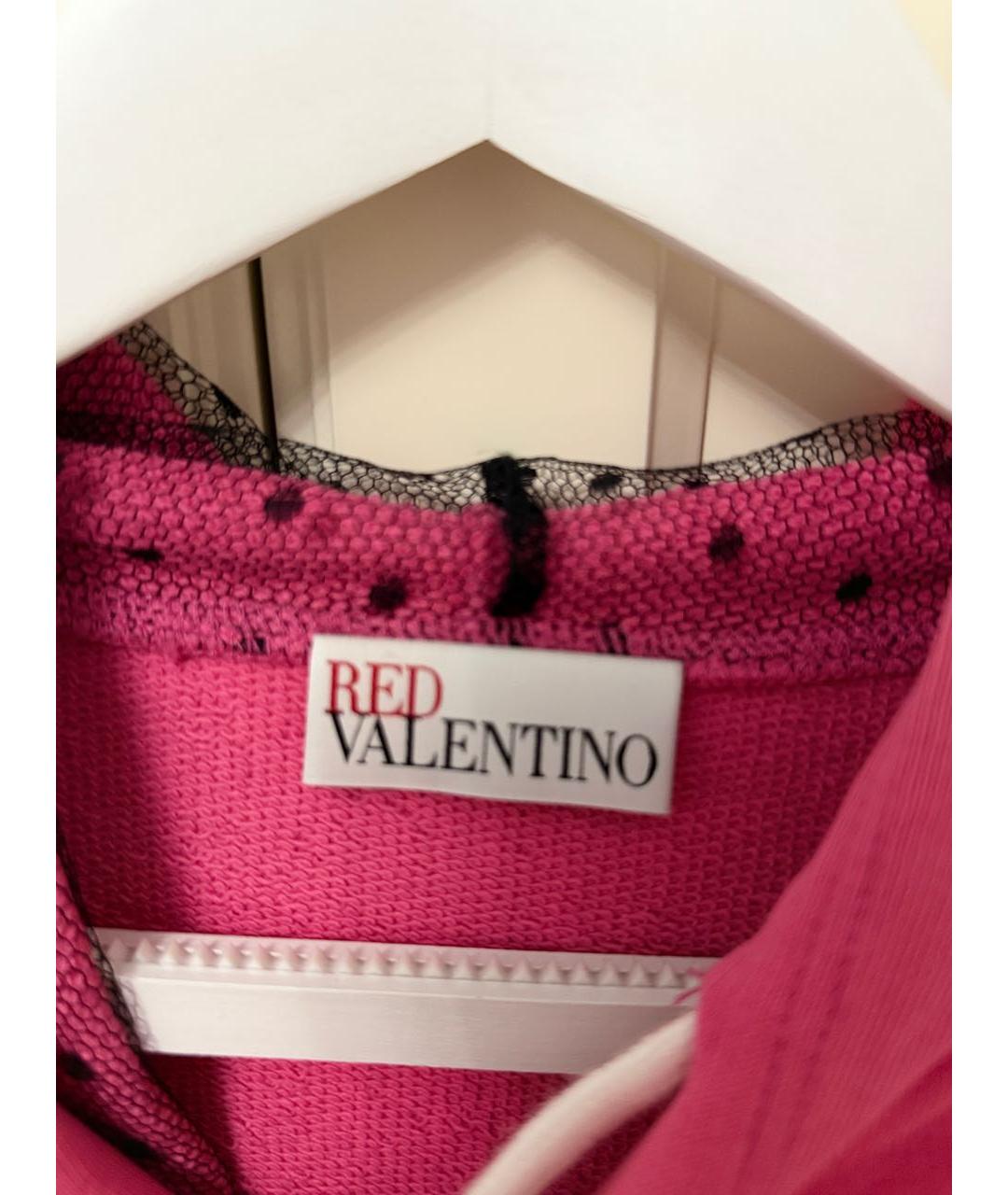 RED VALENTINO Розовый хлопковый костюм с юбками, фото 8