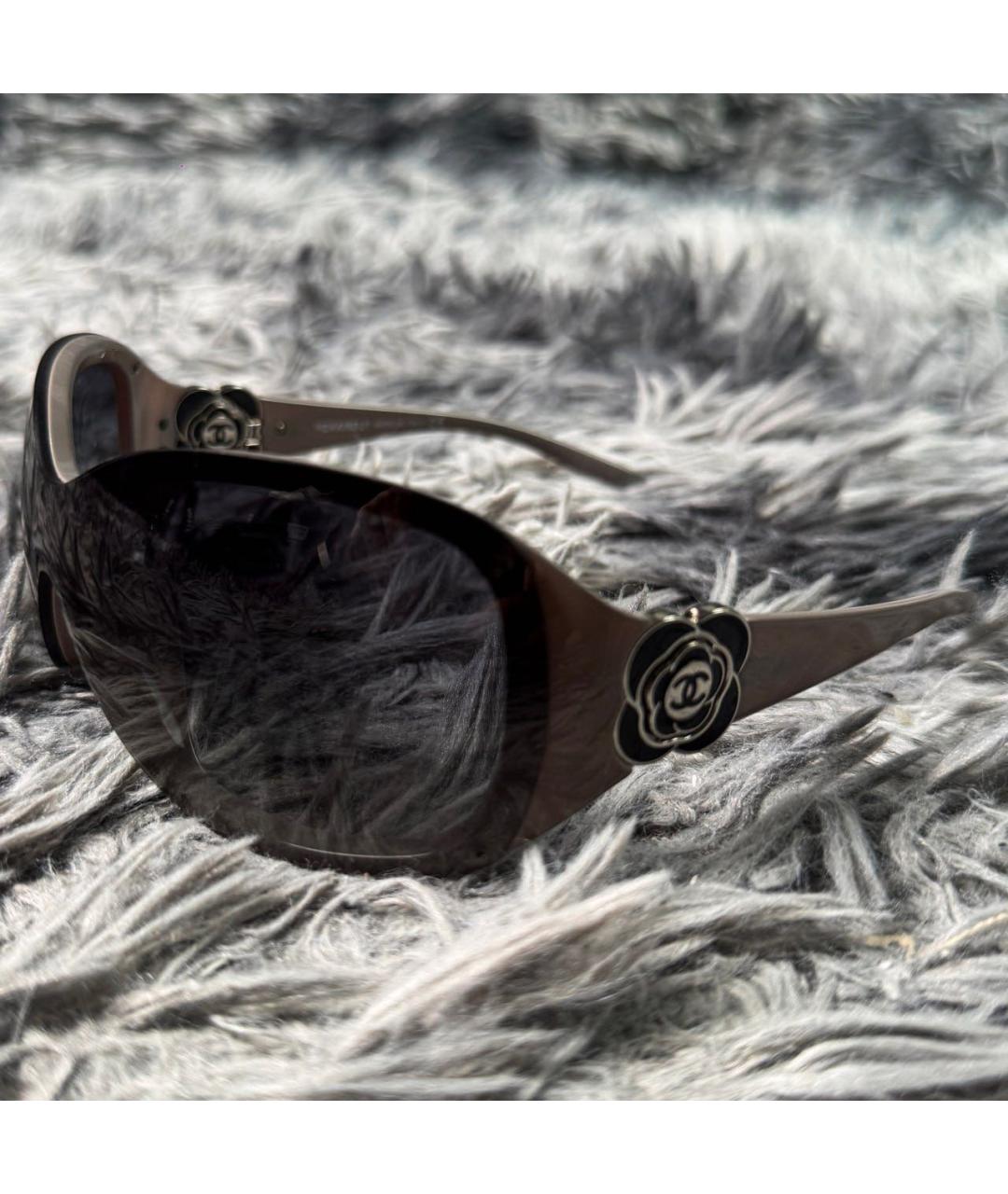 CHANEL Черные пластиковые солнцезащитные очки, фото 3