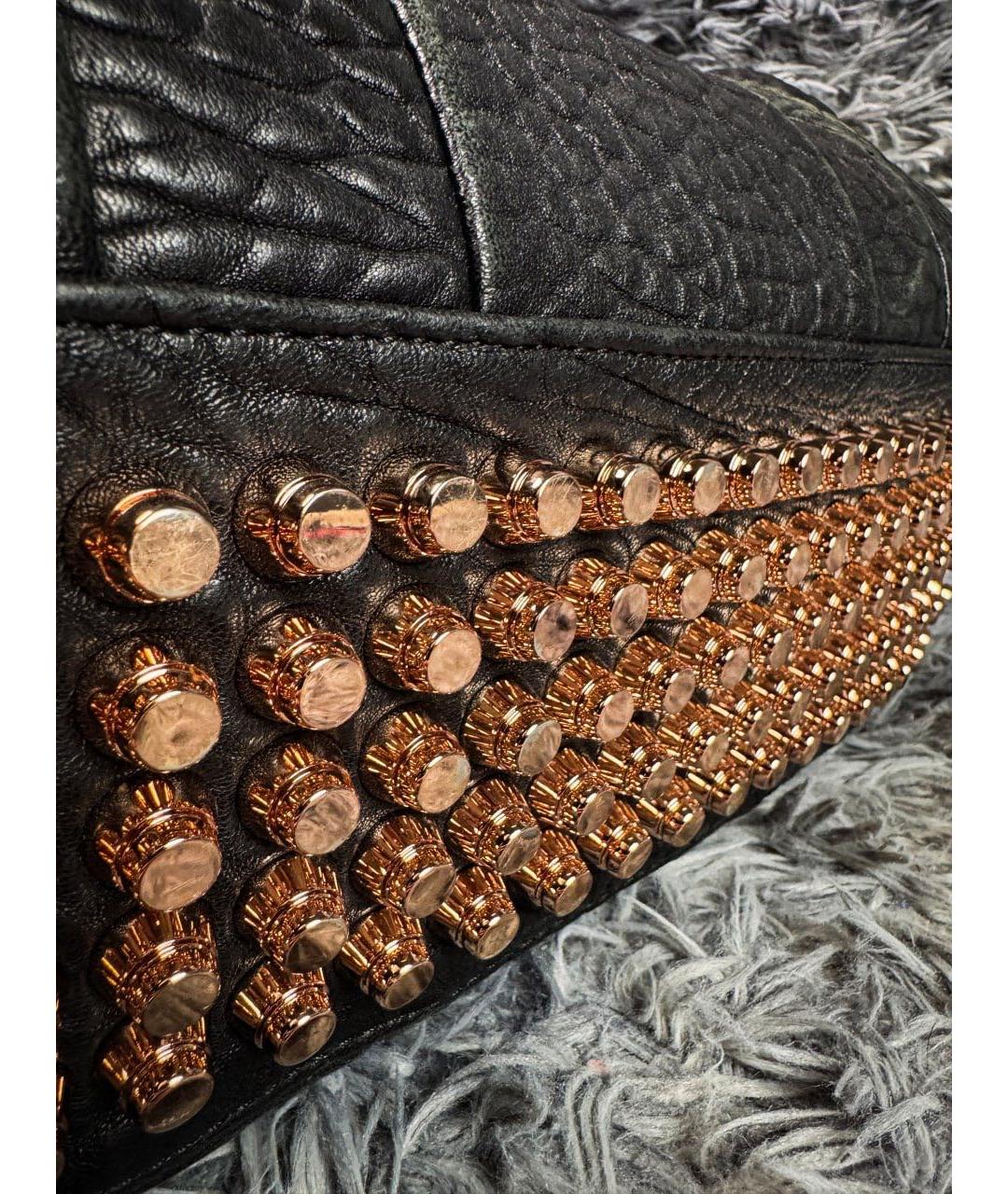 ALEXANDER WANG Черная кожаная сумка с короткими ручками, фото 4
