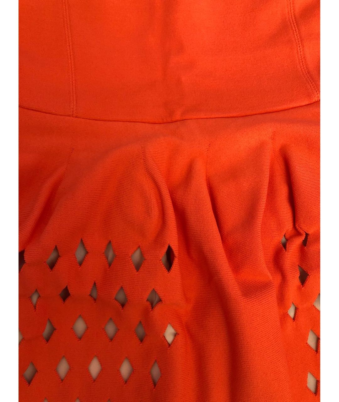 FENDI Оранжевое вискозное повседневное платье, фото 4