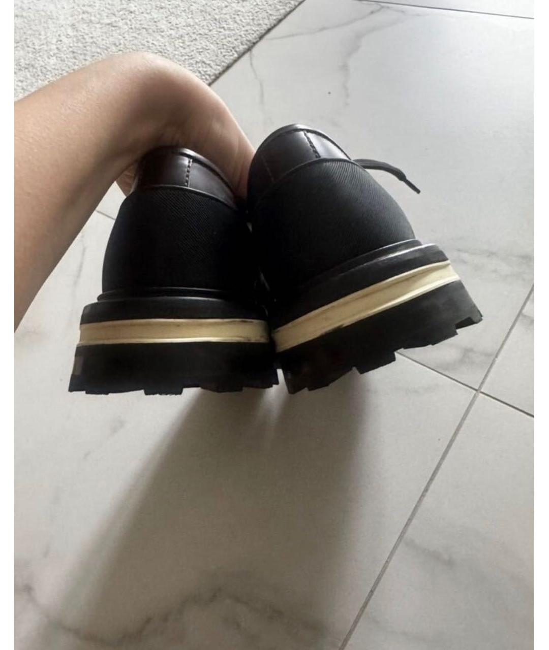 JIL SANDER Коричневые кожаные брогги и оксфорды, фото 3