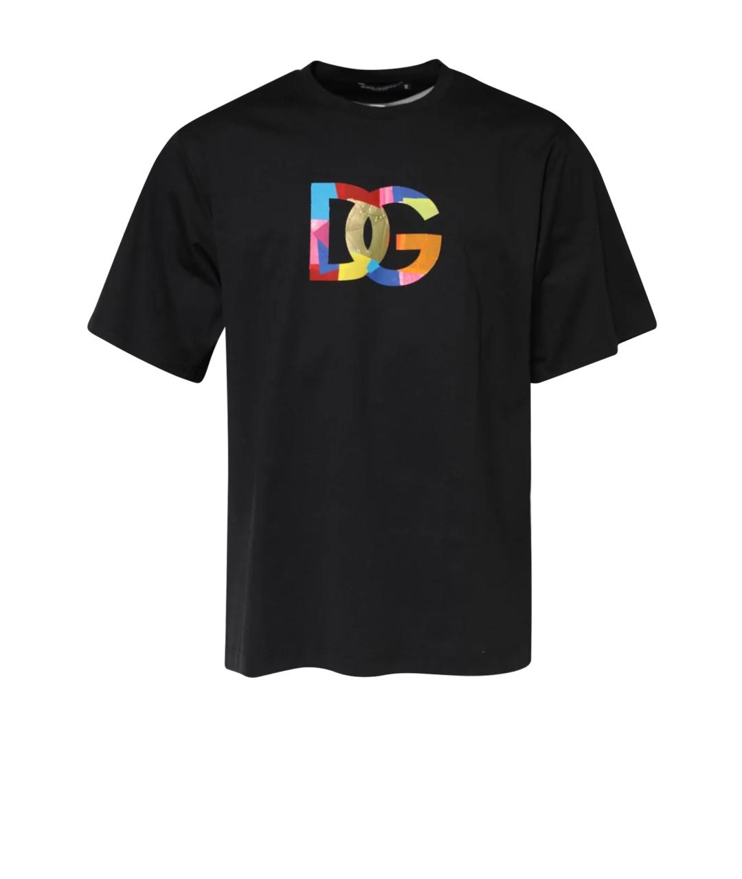 DOLCE&GABBANA Черная хлопковая футболка, фото 1