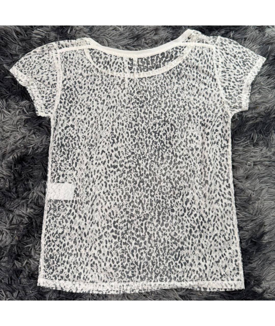 SAINT LAURENT Белая хлопковая футболка, фото 2