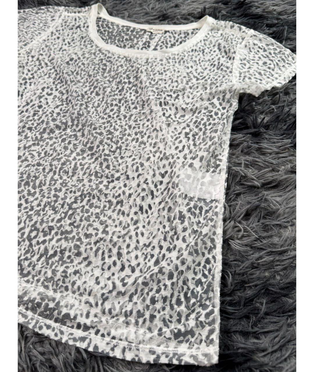 SAINT LAURENT Белая хлопковая футболка, фото 5