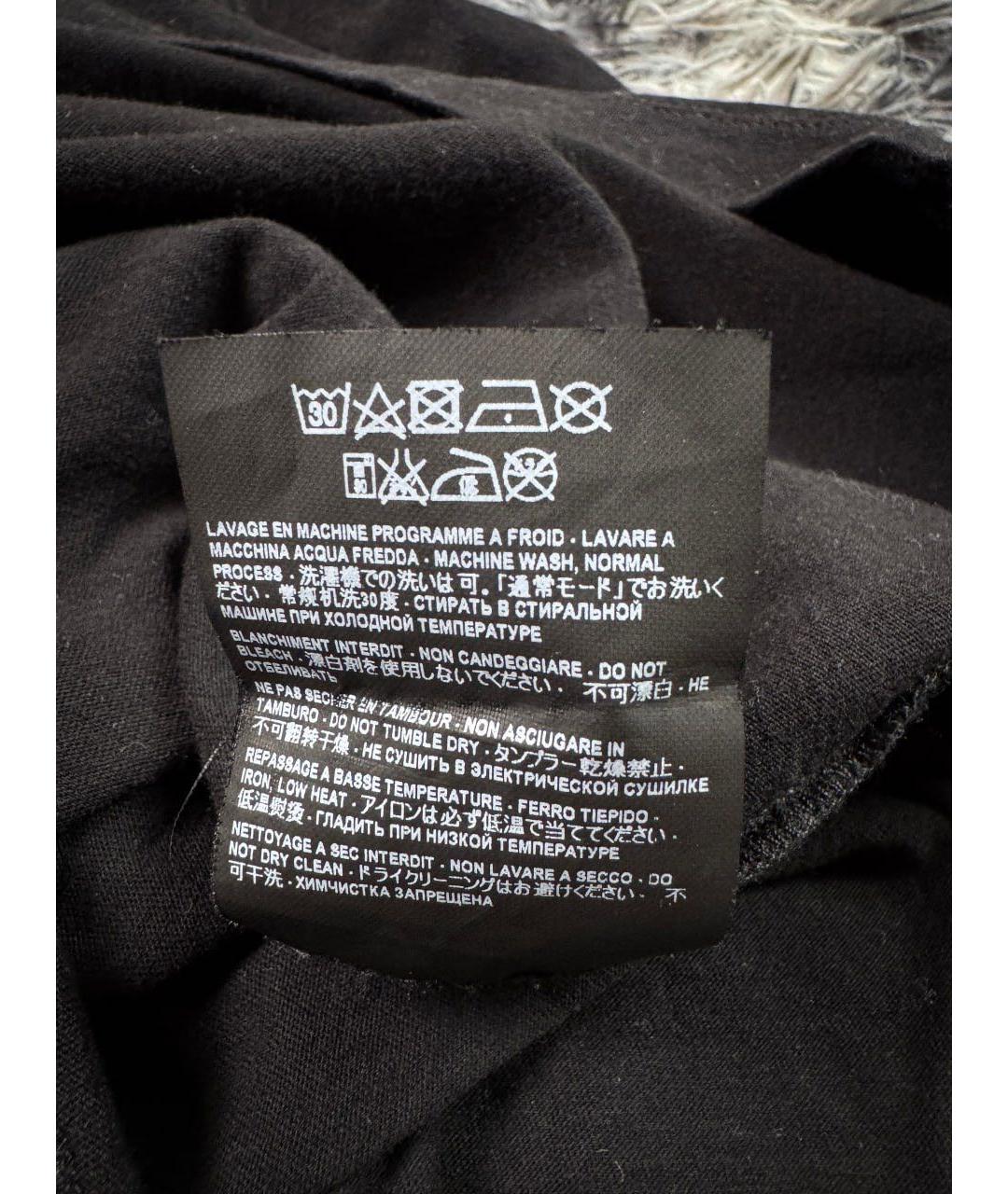 SAINT LAURENT Черная хлопковая майка, фото 4
