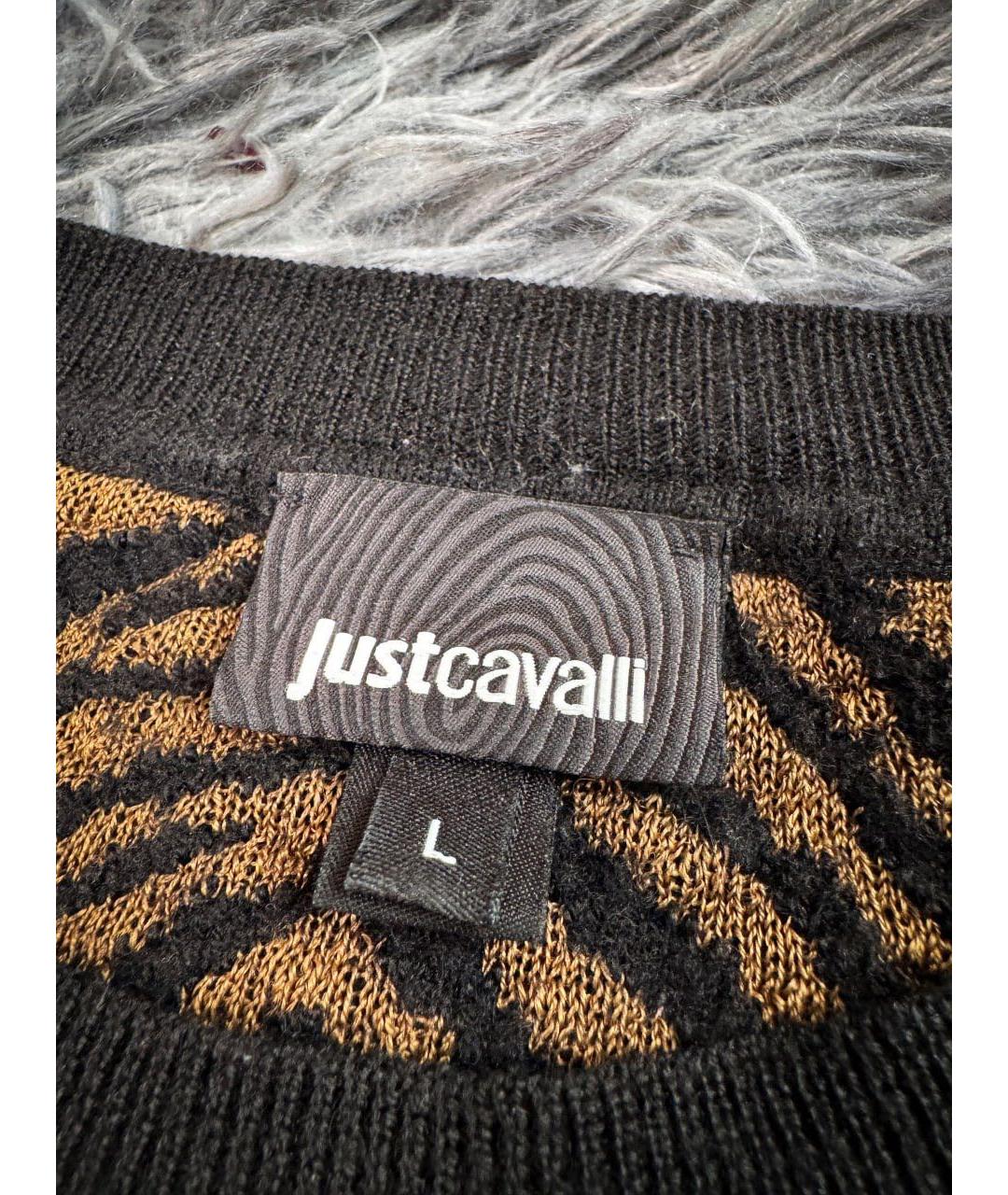 JUST CAVALLI Коричневый шерстяной джемпер / свитер, фото 6