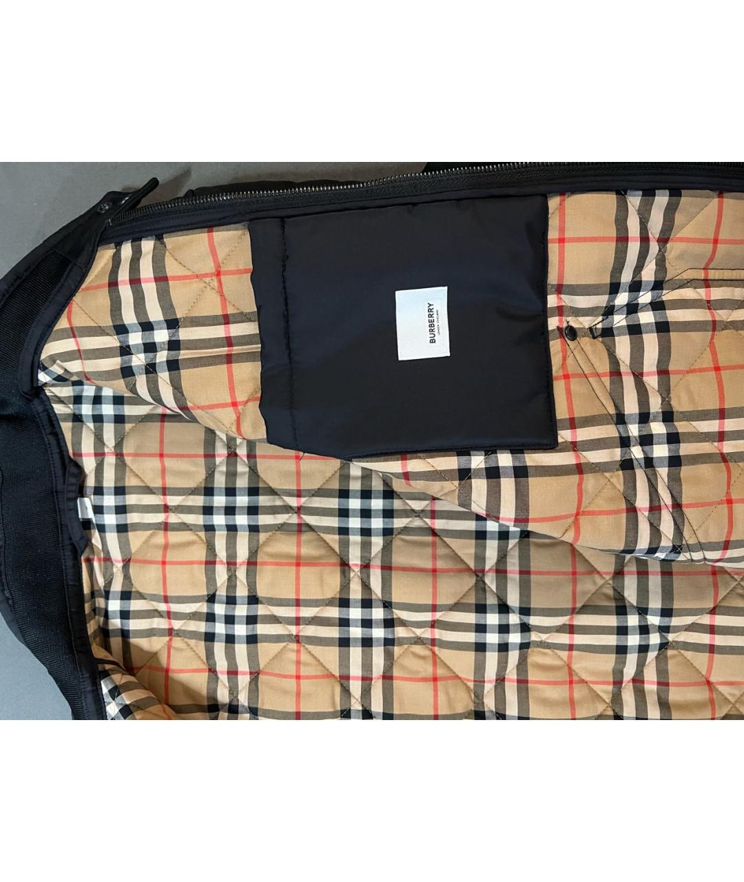 BURBERRY Черная хлопковая куртка, фото 3