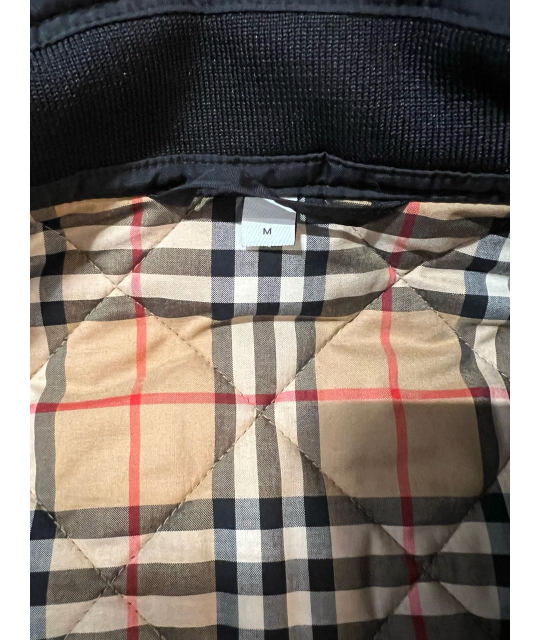 BURBERRY Черная хлопковая куртка, фото 5